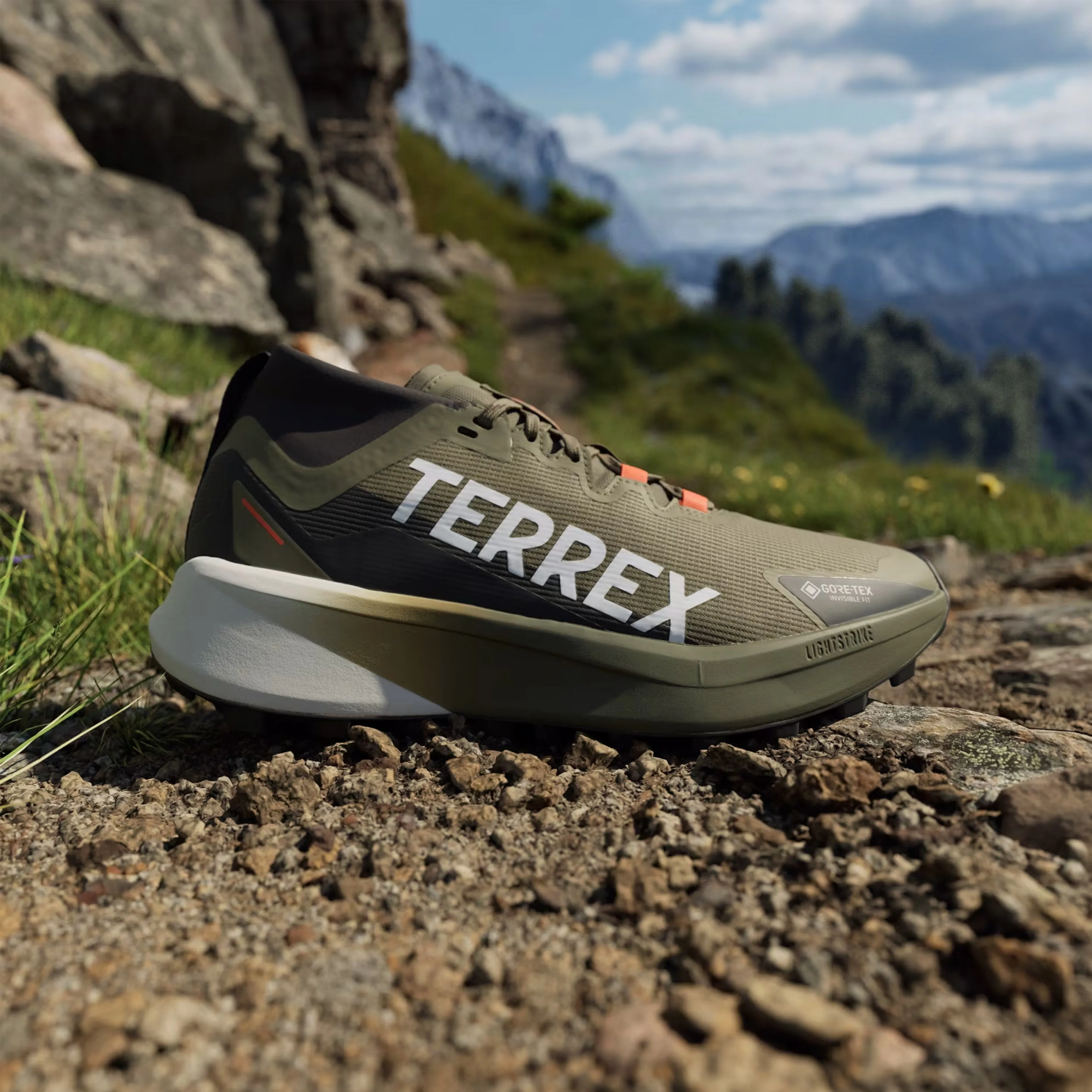 Chaussures Adidas Terrex Homme Chaussures de trail Adidas Terrex Agravic Noir / Vert