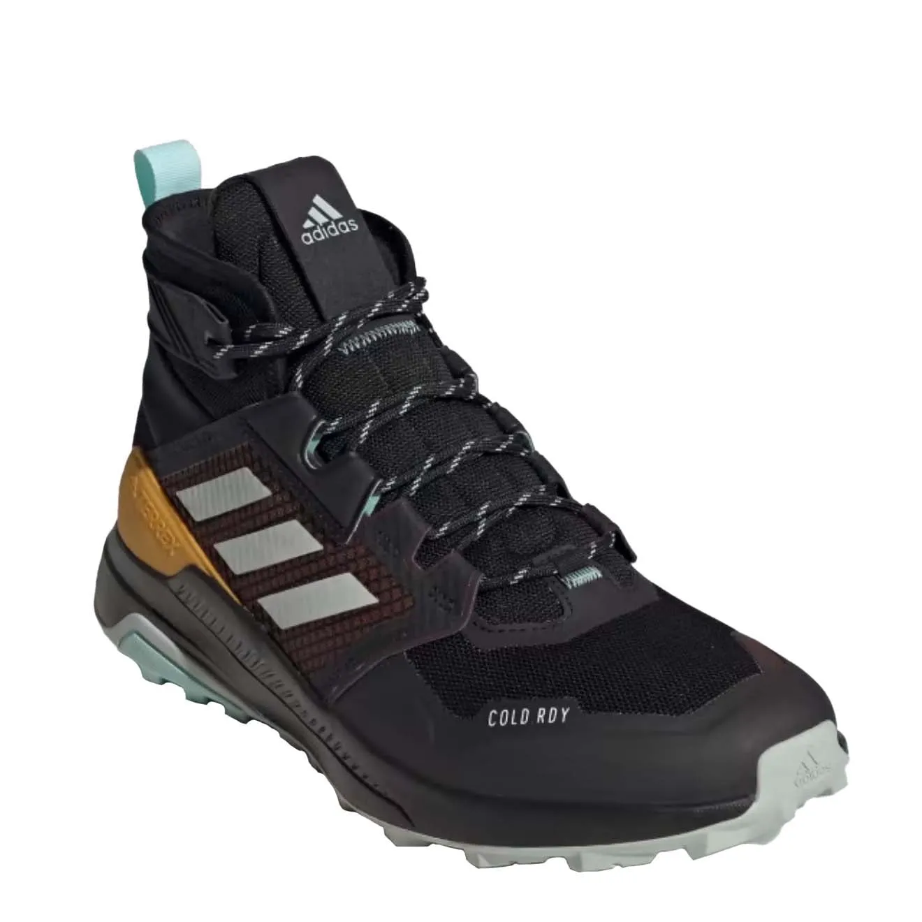 Chaussures Adidas Terrex Homme Adidas Terrex Trailmaker Mid Cold.Rdy Bottes de Randonnée Marron Ombre / Argent Merveille / Bleu Aqua Semi Flash