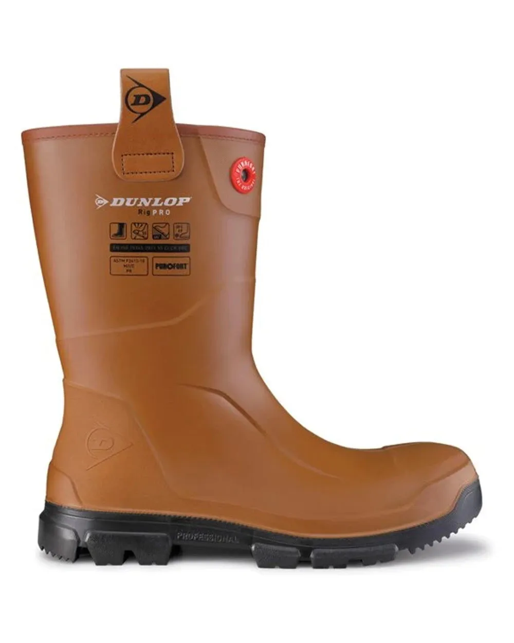 Chaussures Dunlop Dunlop Purofort RigPRO Bottes de sécurité complètes avec doublure en fourrure
