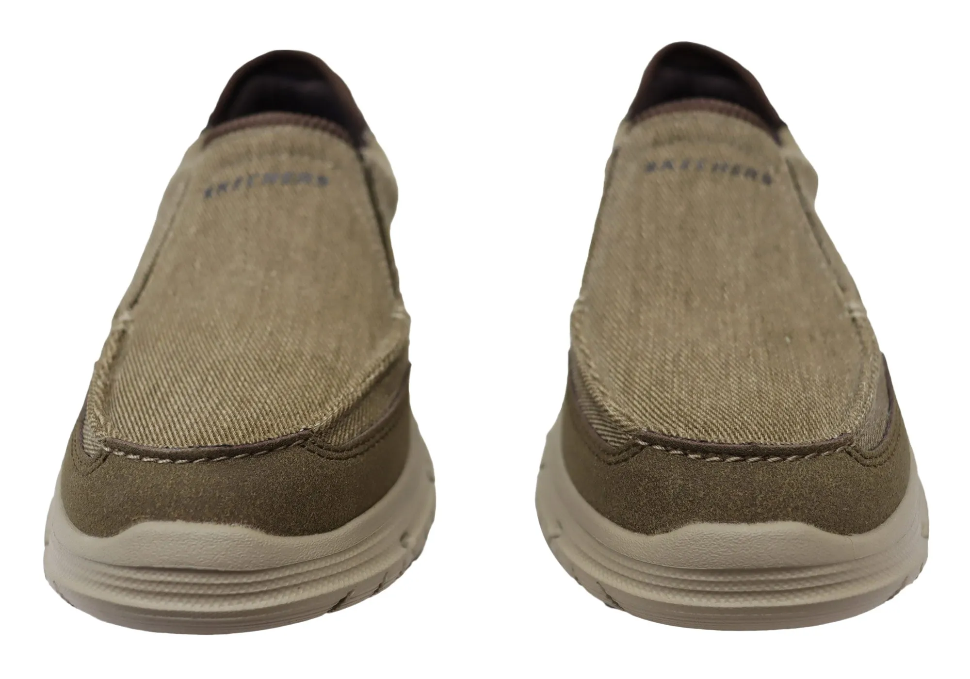 Skechers Chaussures Hommes Arch Fit Vortell Rothler Chaussures à Enfilage Facile Confortables Skechers