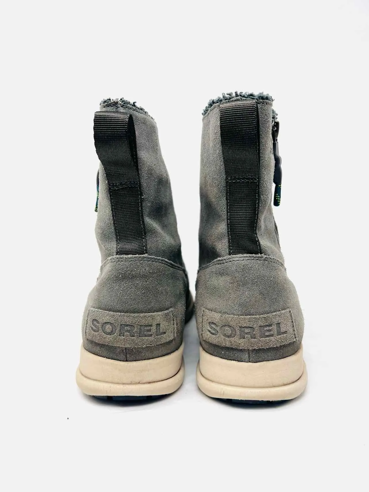 Bottes chelsea en daim olive avec fermeture éclair Sorel taille 9