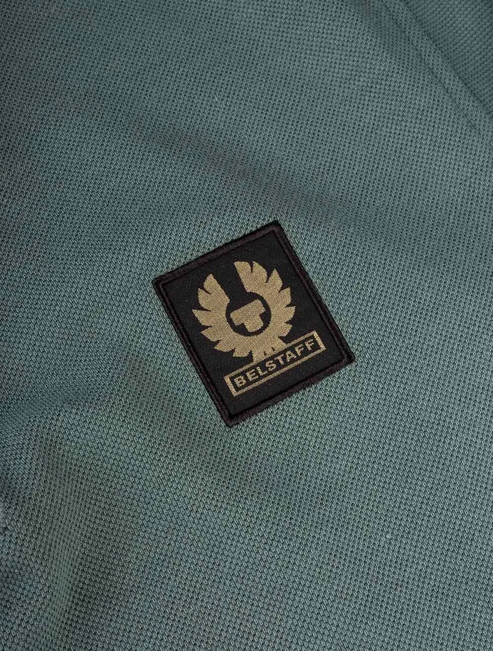 Polo S/S avec patch délavé bleu sarcelle