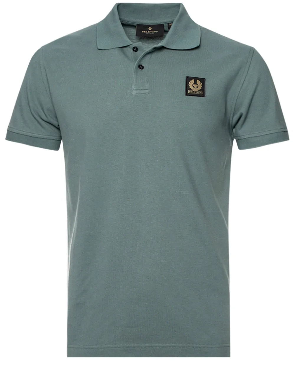 Polo S/S avec patch délavé bleu sarcelle