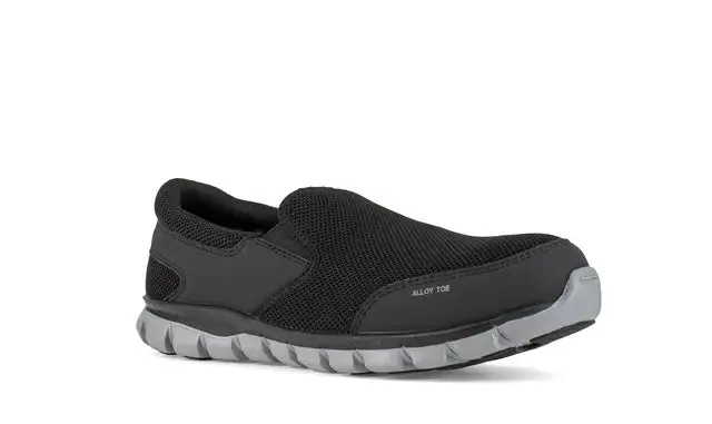 Chaussure de travail athlétique à enfiler Sublite Cushion avec embout en alliage Noir/Gris
