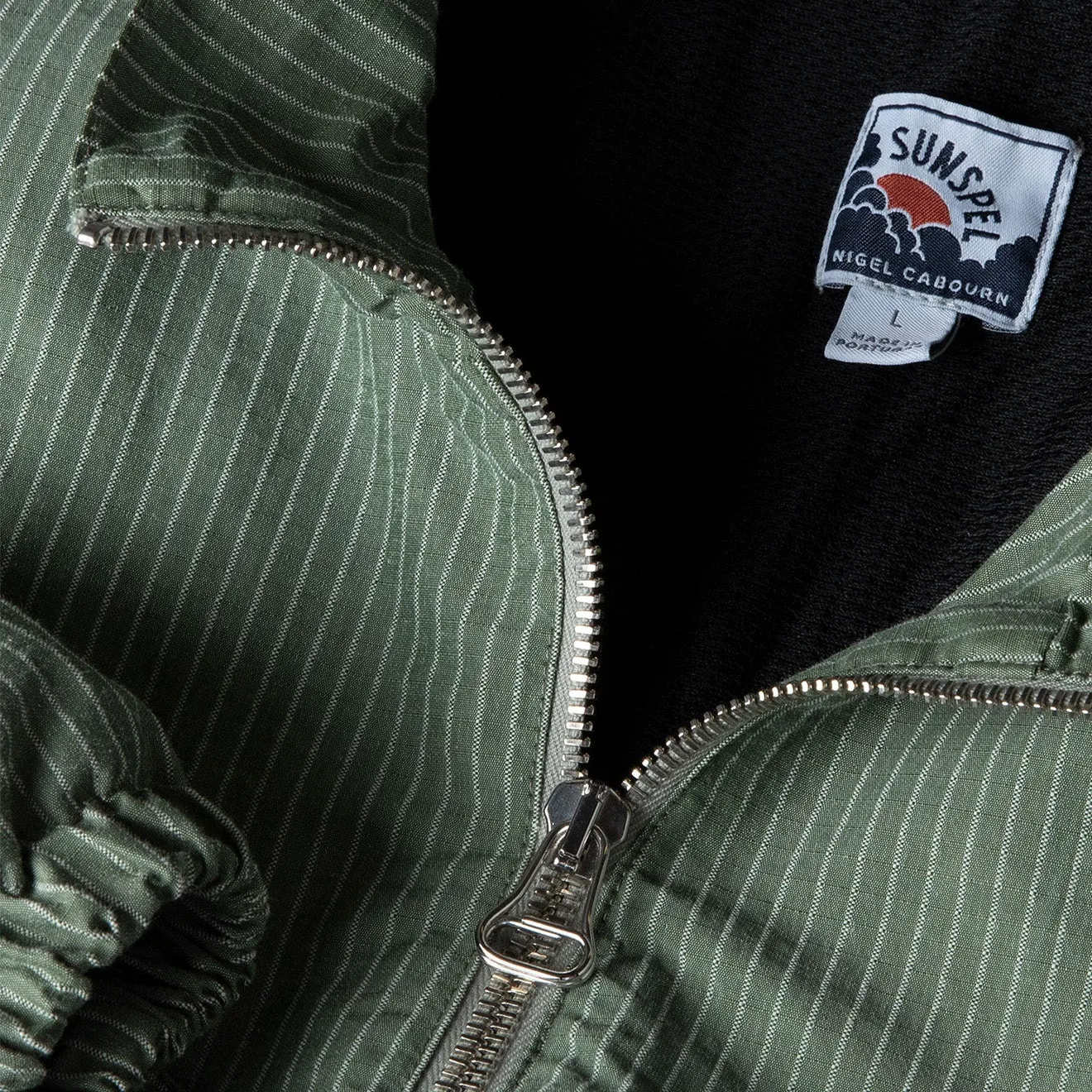 Sunspel x Nigel Cabourn Veste militaire Ripstop Vert armée