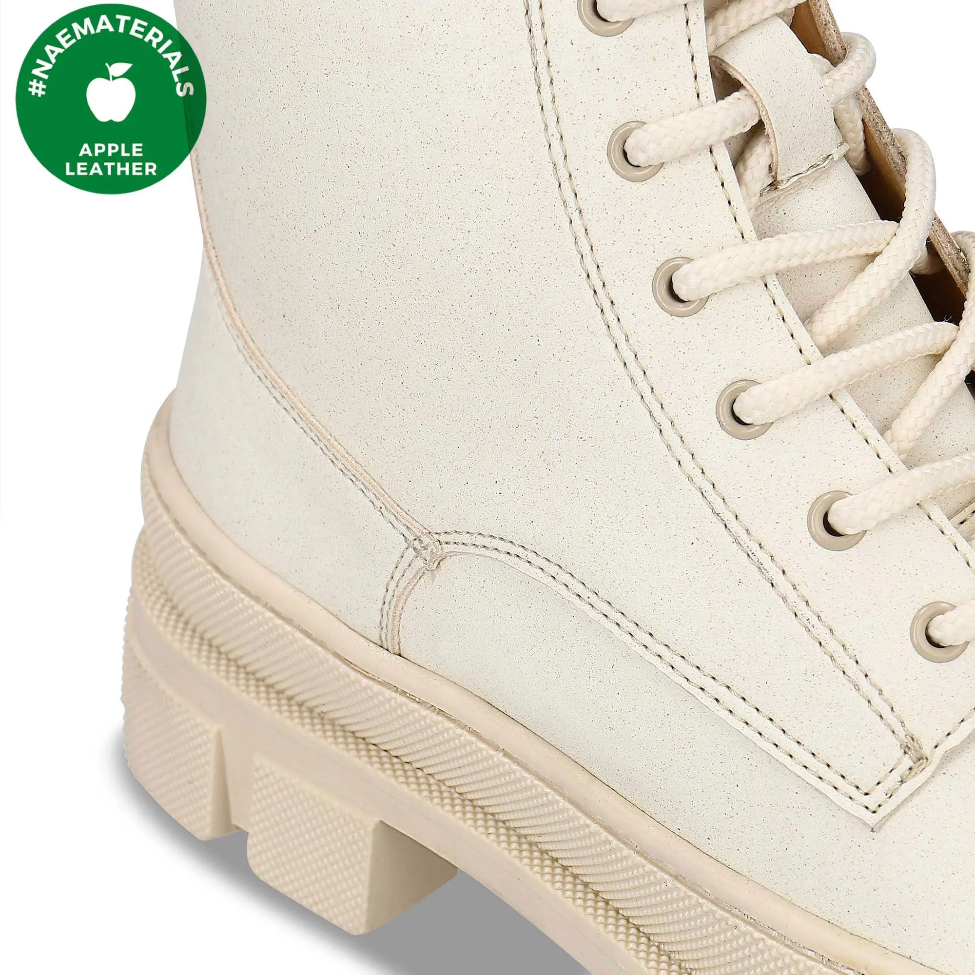 Bottes vegan épaisses pour femmes Tea | Blanc