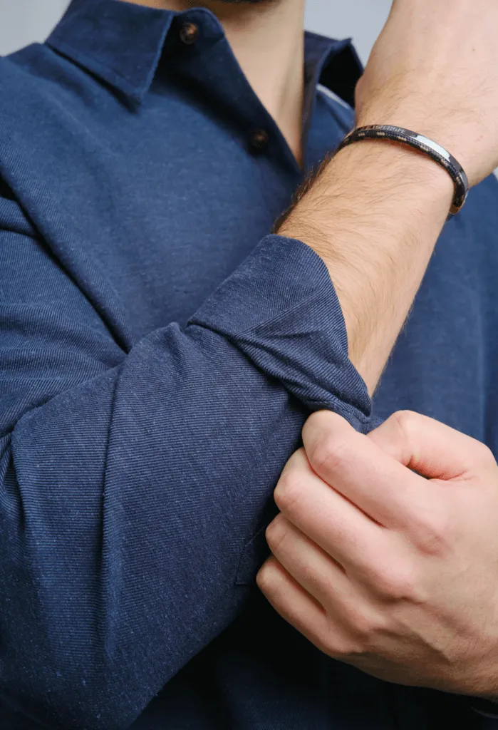 La Chemise Joseph en Mélange de Chanvre | Marine