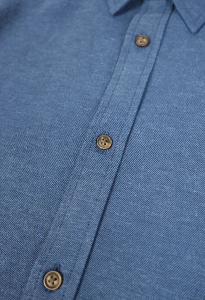 La Chemise Joseph en Mélange de Chanvre | Marine