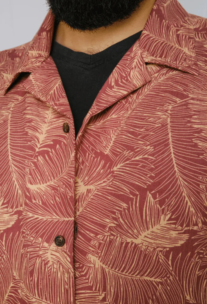 La Chemise Toby Tencel | Imprimé Palmier