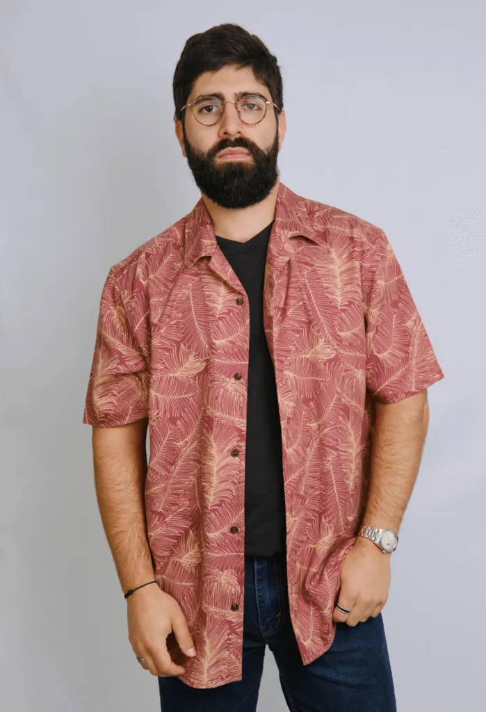 La Chemise Toby Tencel | Imprimé Palmier