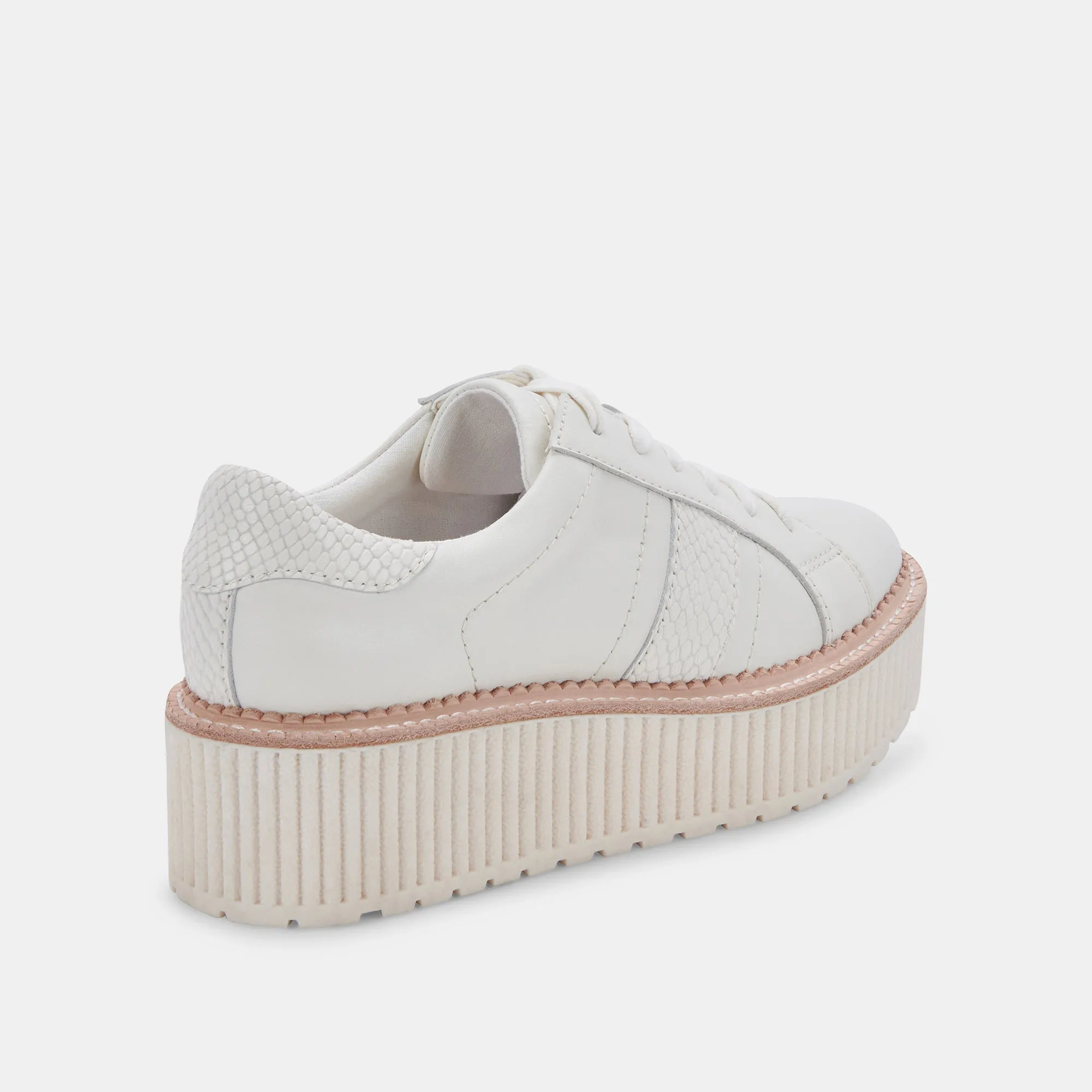 BASKETS TIGER EN CUIR BLANC