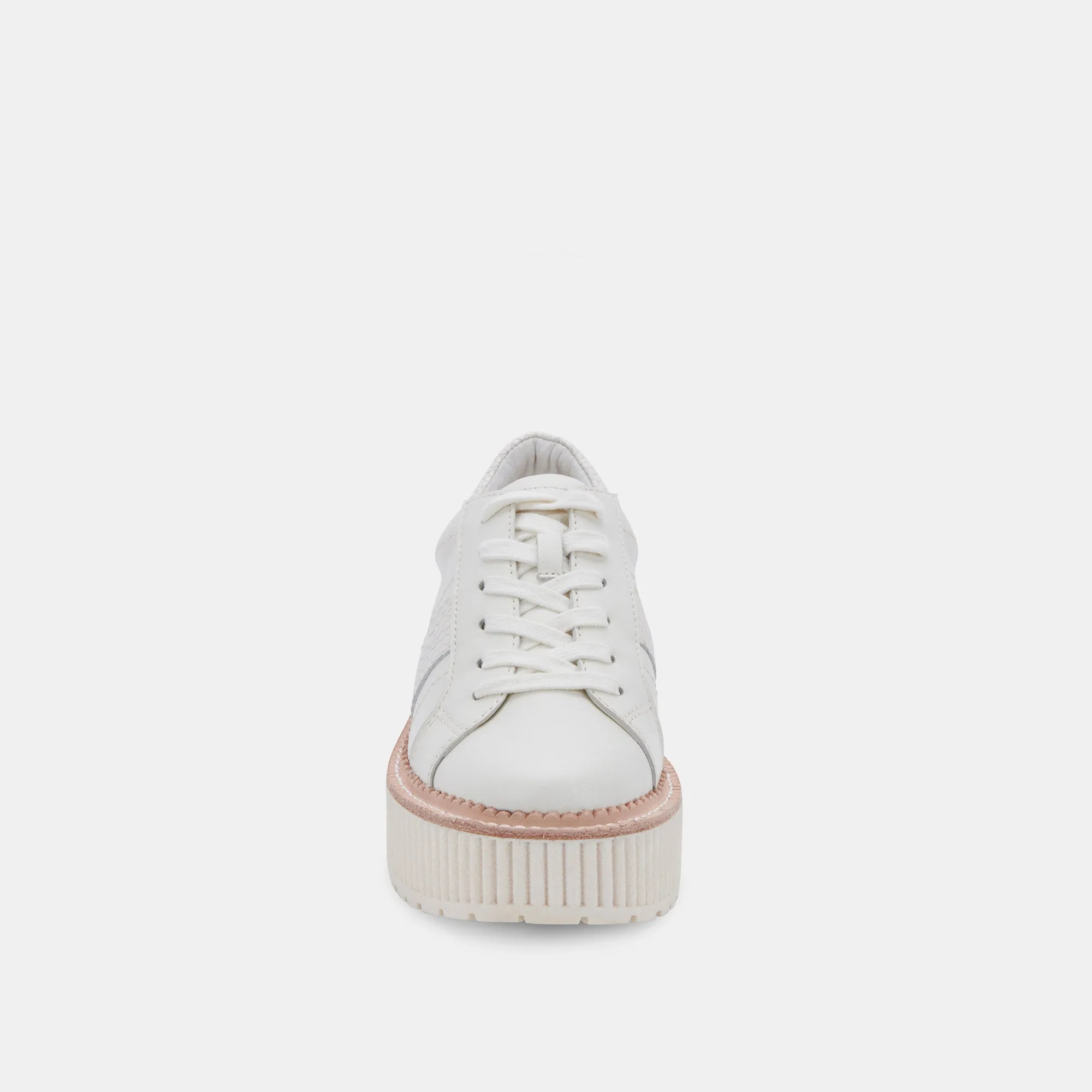 BASKETS TIGER EN CUIR BLANC