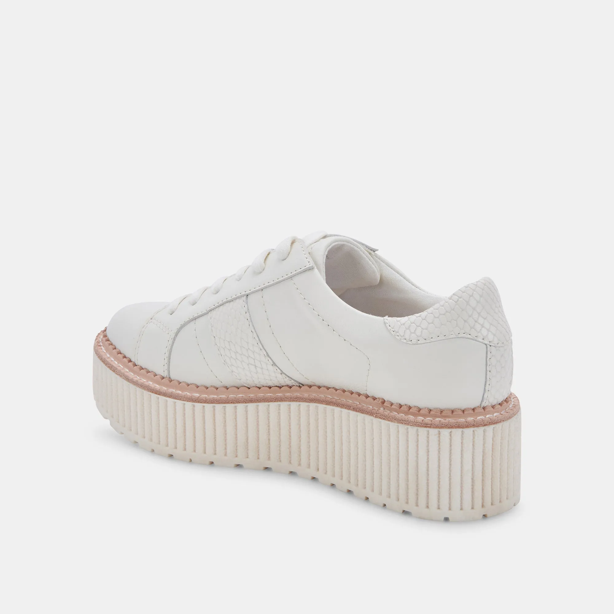 BASKETS TIGER EN CUIR BLANC