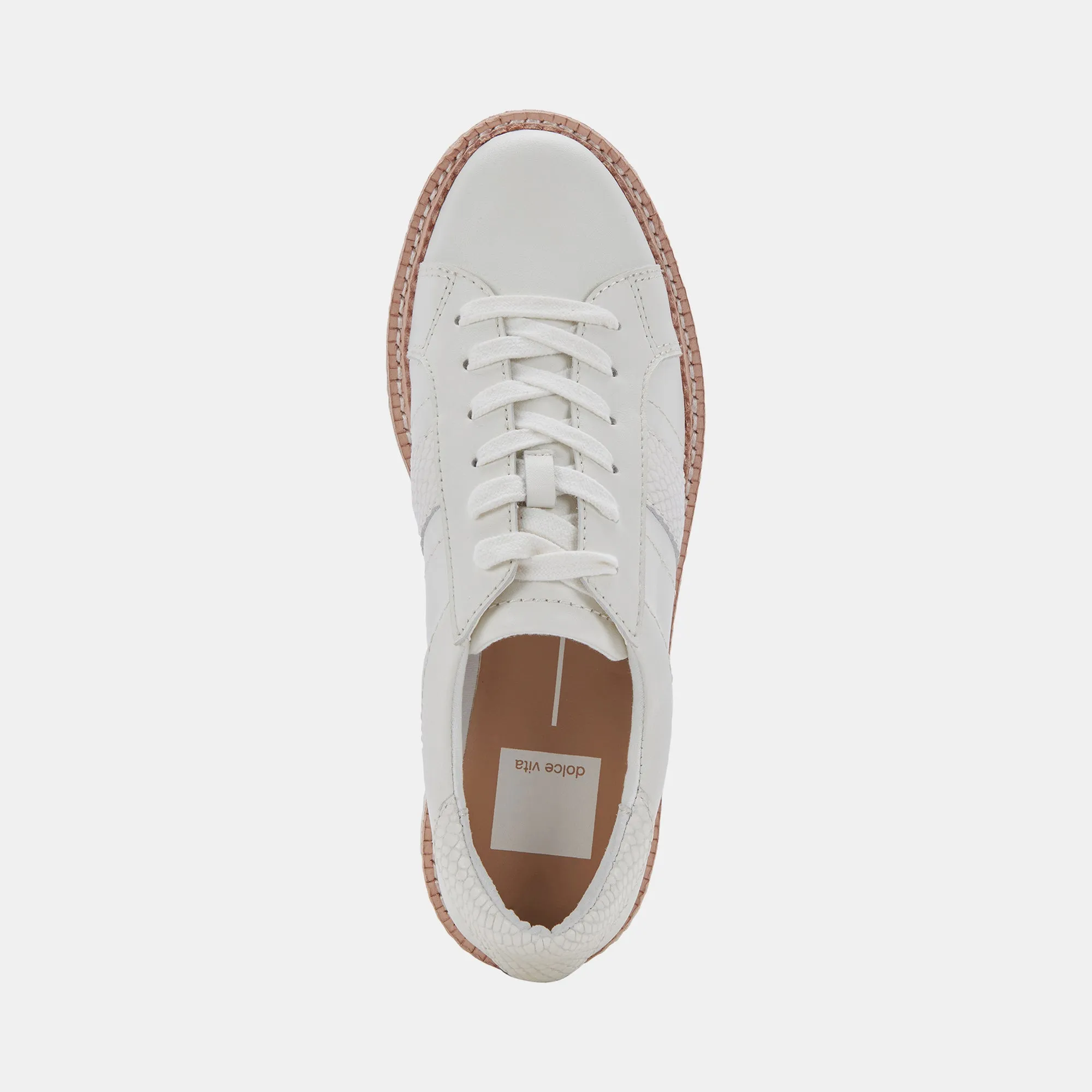BASKETS TIGER EN CUIR BLANC