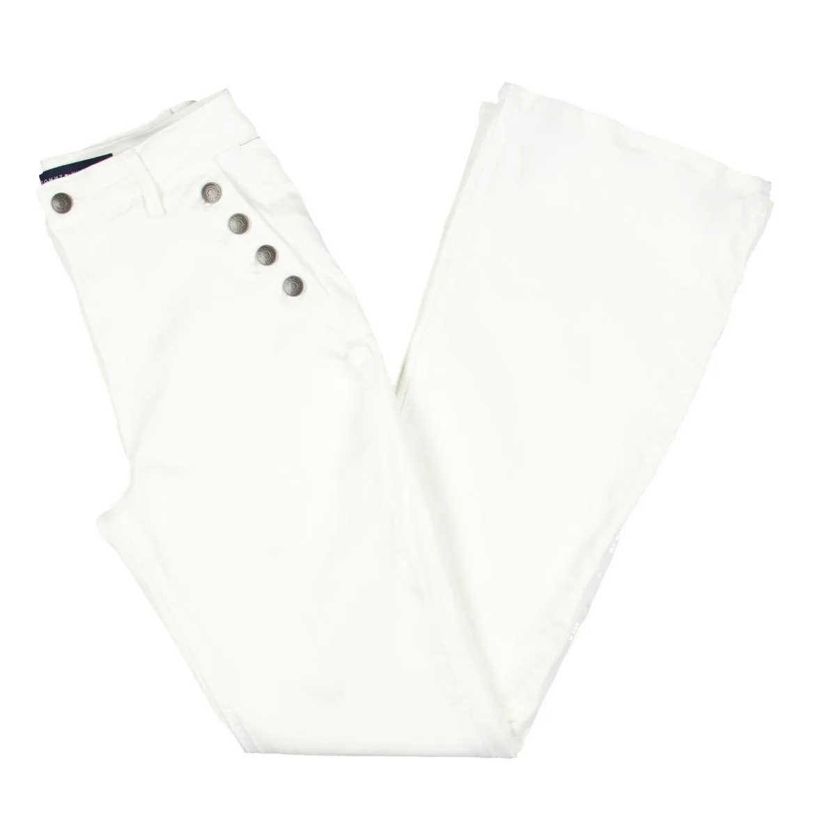 Tommy Hilfiger Jeans Femme à Taille Haute avec Boutons Détail et Patte Évasée