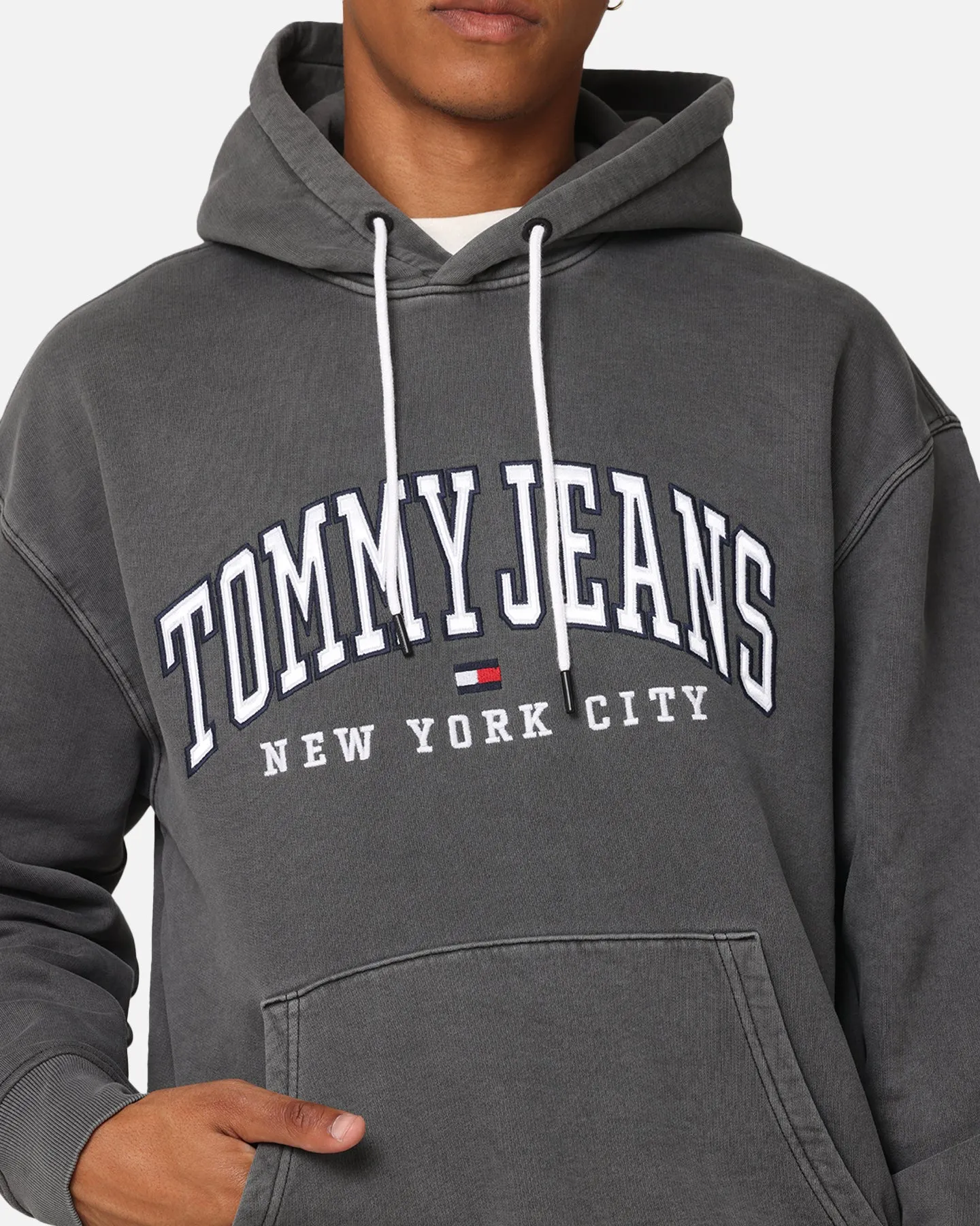 Tommy Jeans Varsity Hoodie Détendu TJM Noir