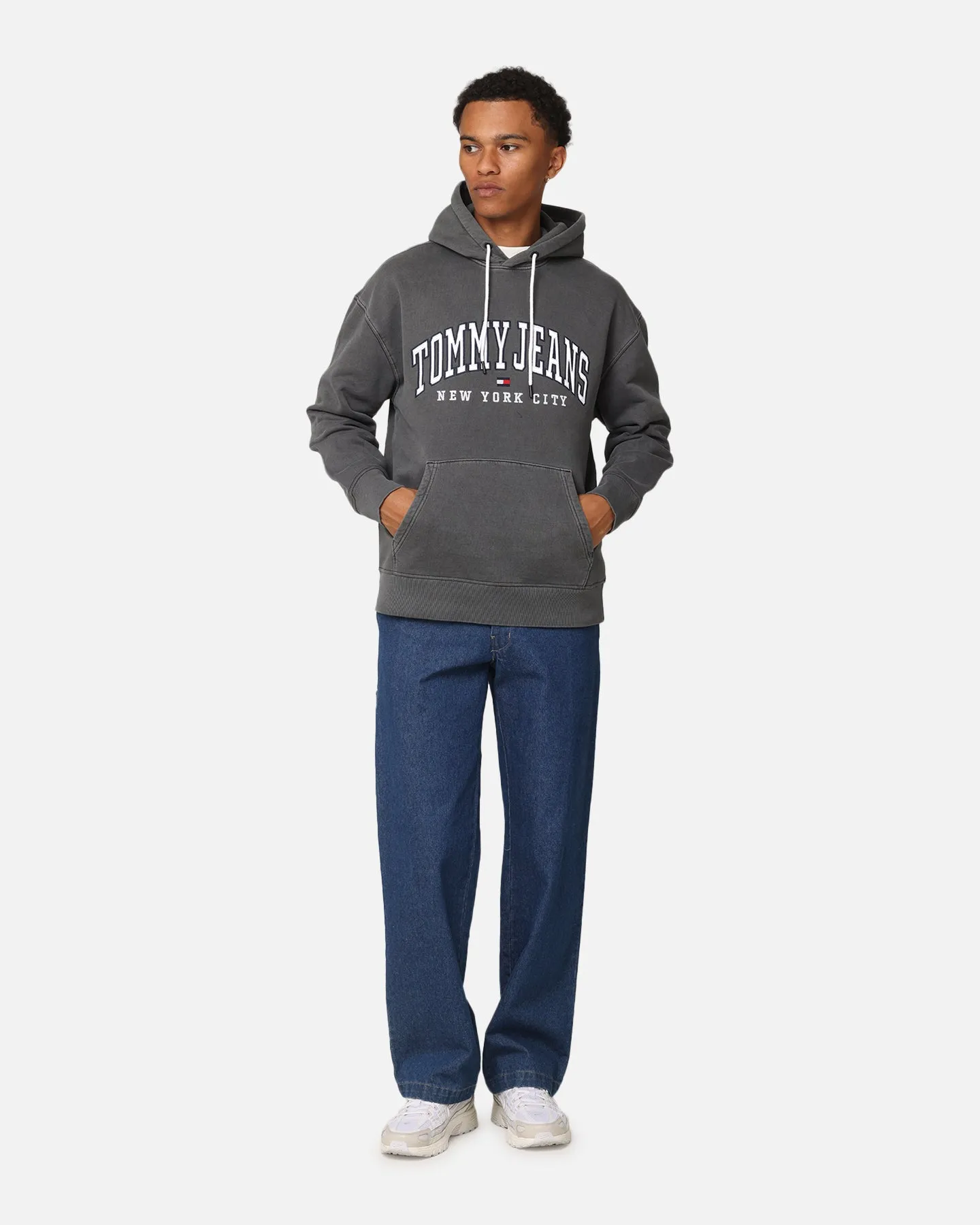 Tommy Jeans Varsity Hoodie Détendu TJM Noir