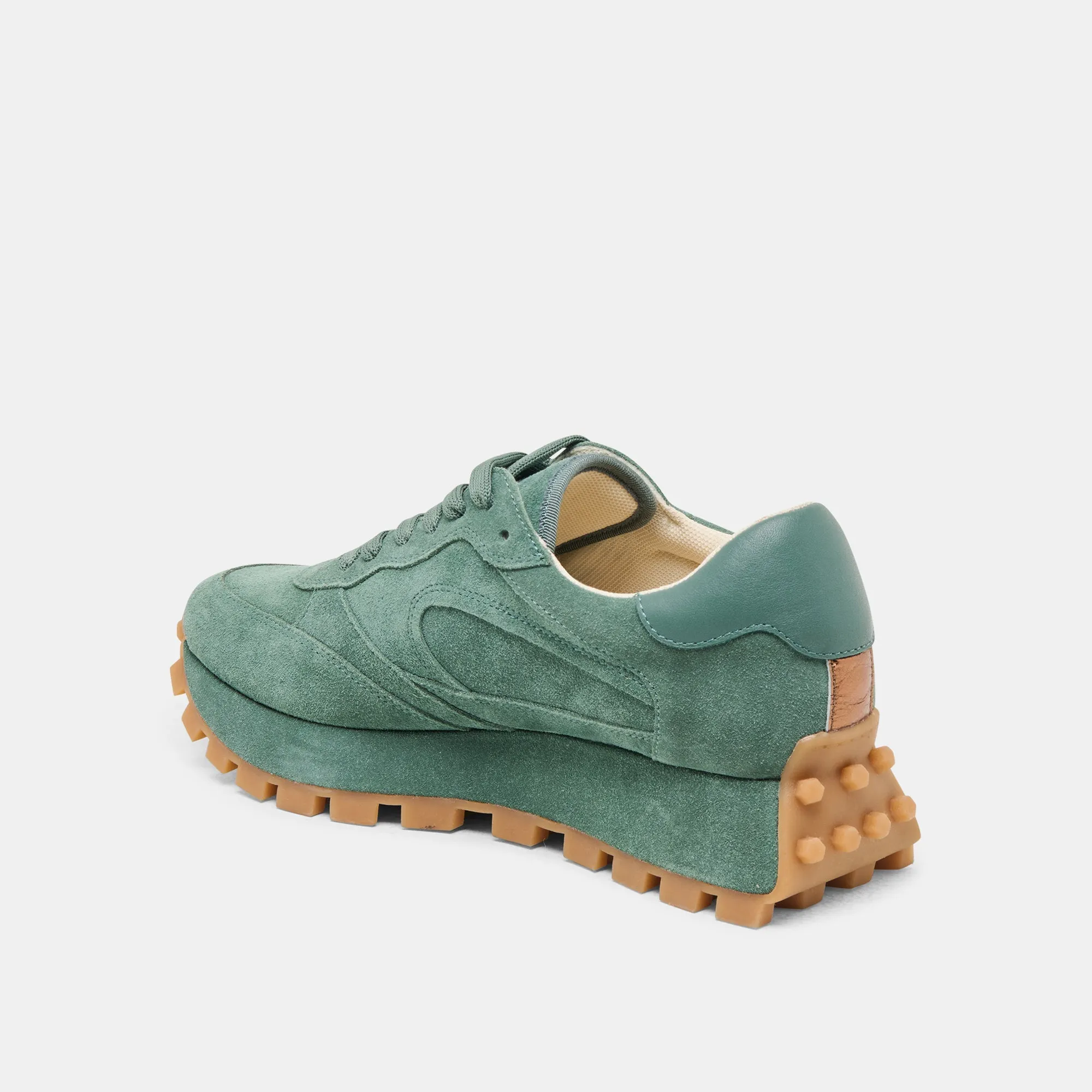 TRICIA SNEAKERS DK VELOURS VERT