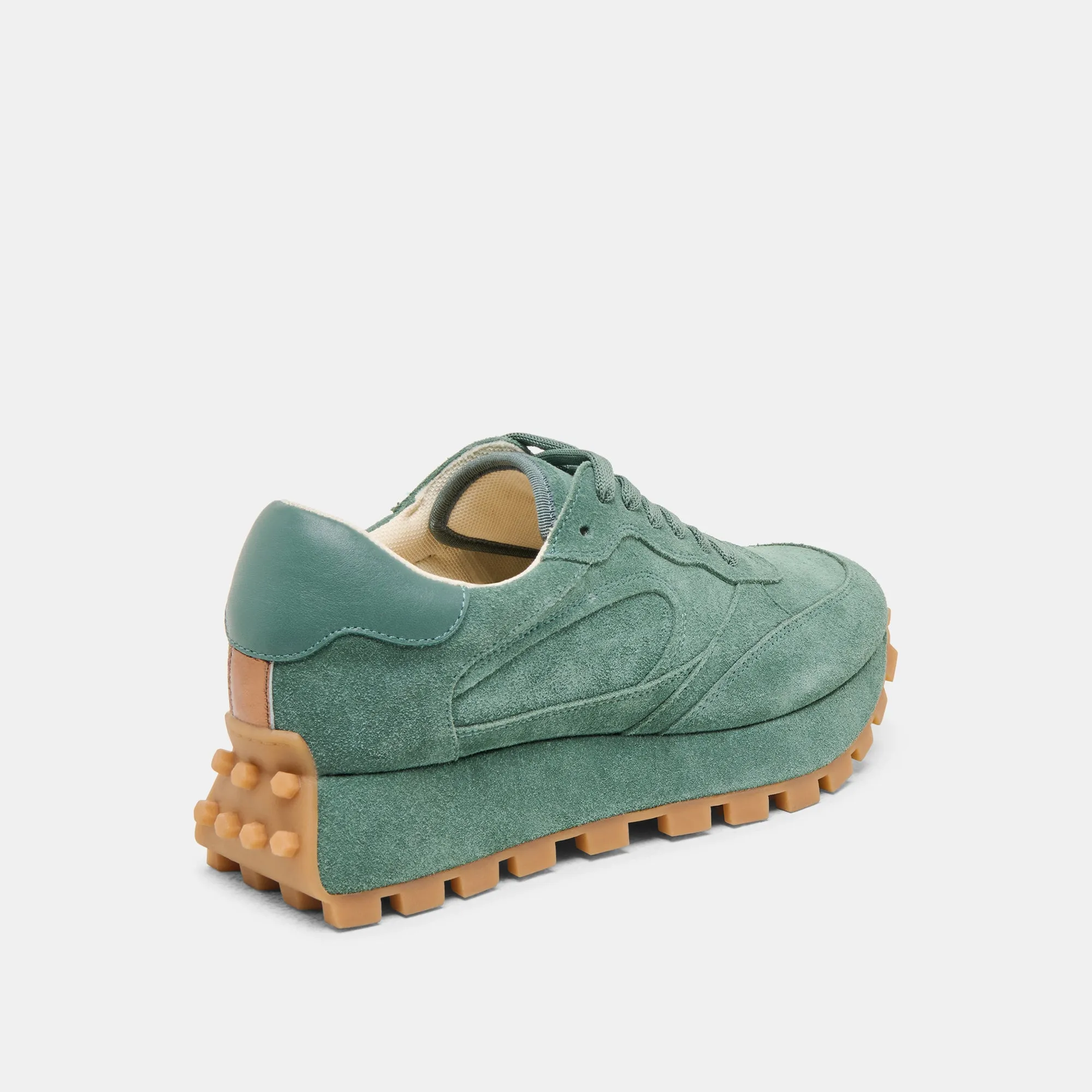 TRICIA SNEAKERS DK VELOURS VERT