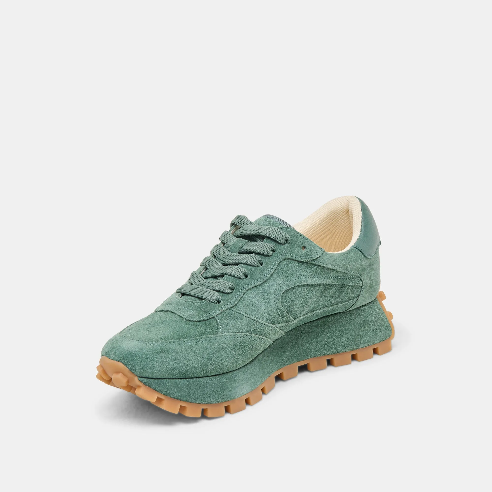TRICIA SNEAKERS DK VELOURS VERT
