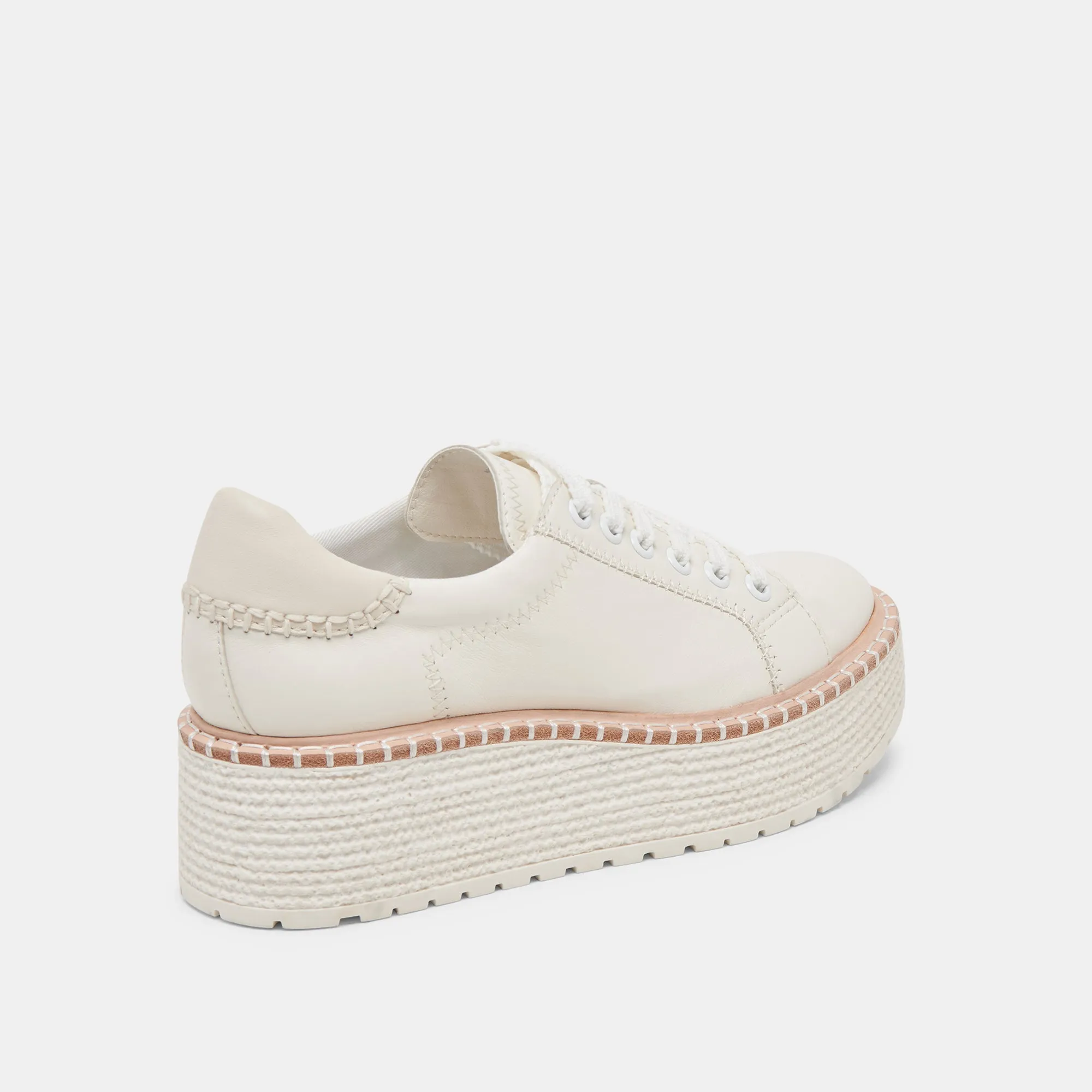 TWAIN SNEAKERS CUIR BLANC