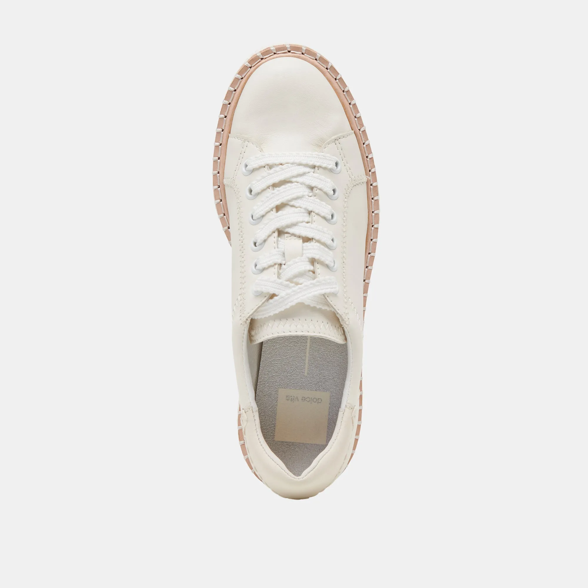 TWAIN SNEAKERS CUIR BLANC