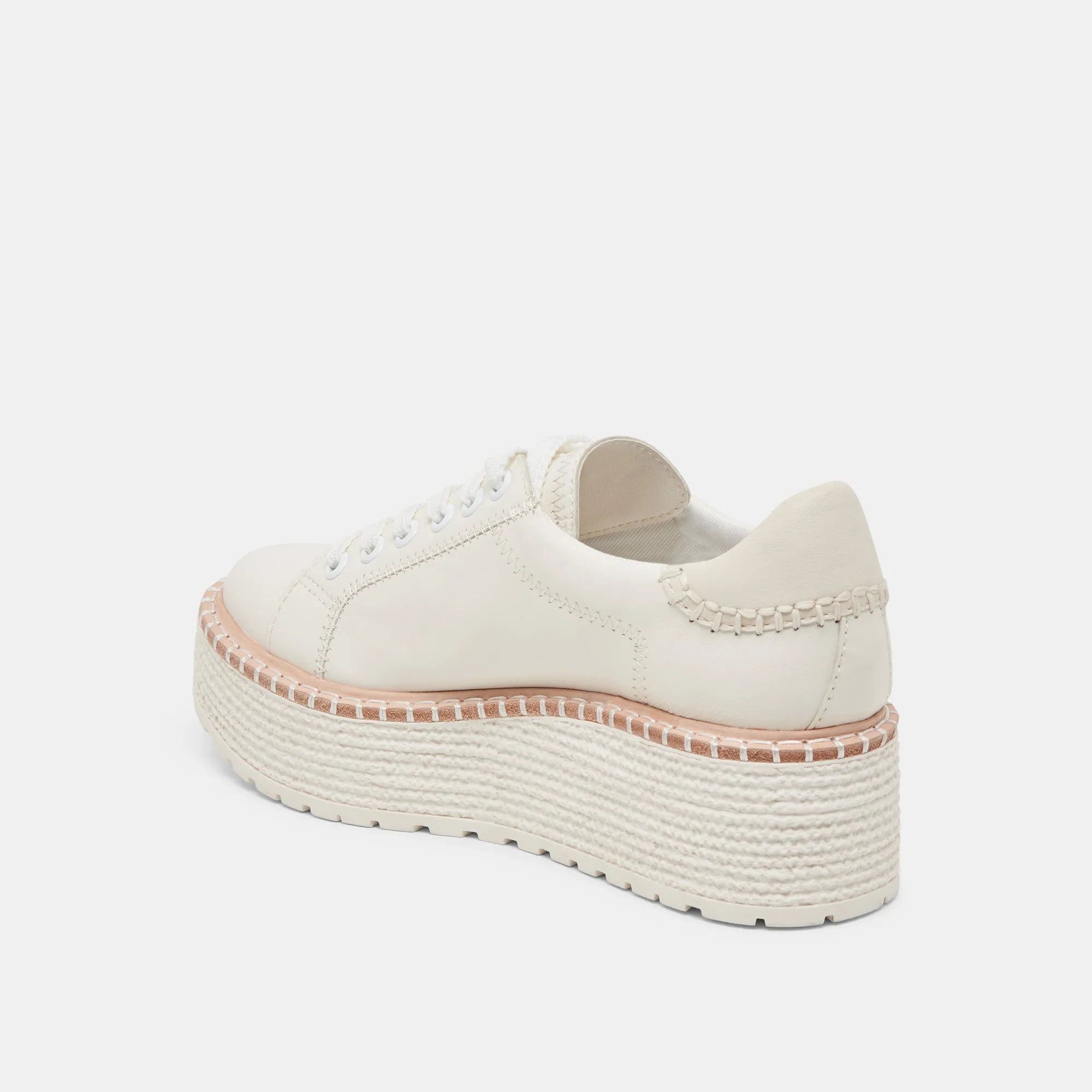 TWAIN SNEAKERS CUIR BLANC