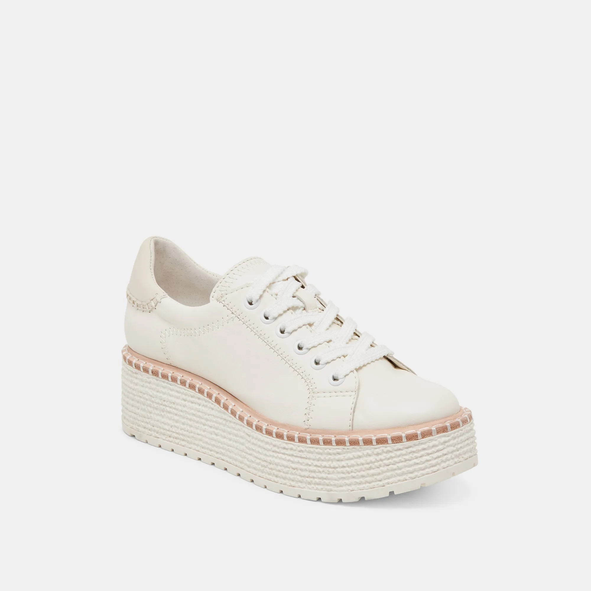 TWAIN SNEAKERS CUIR BLANC