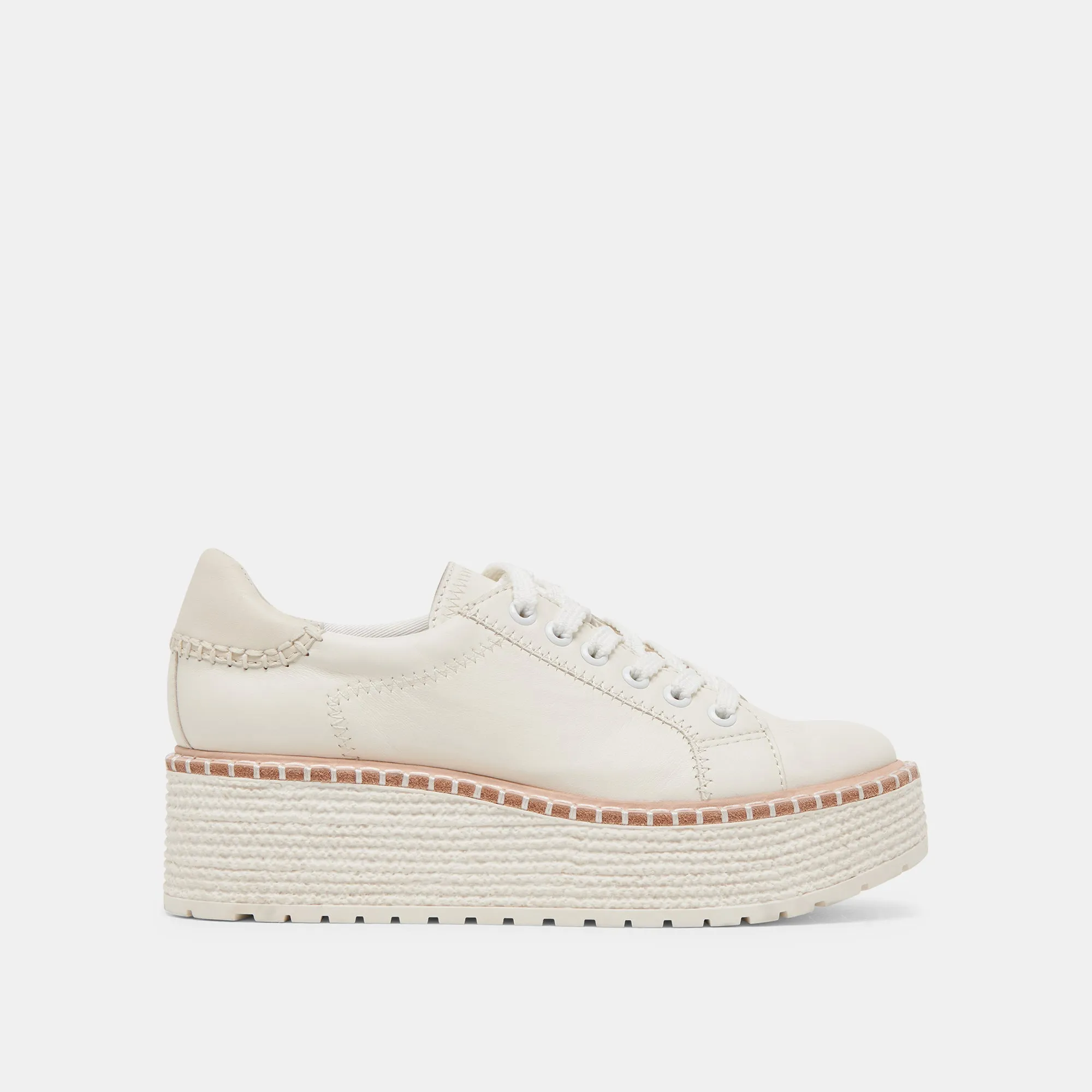 TWAIN SNEAKERS CUIR BLANC