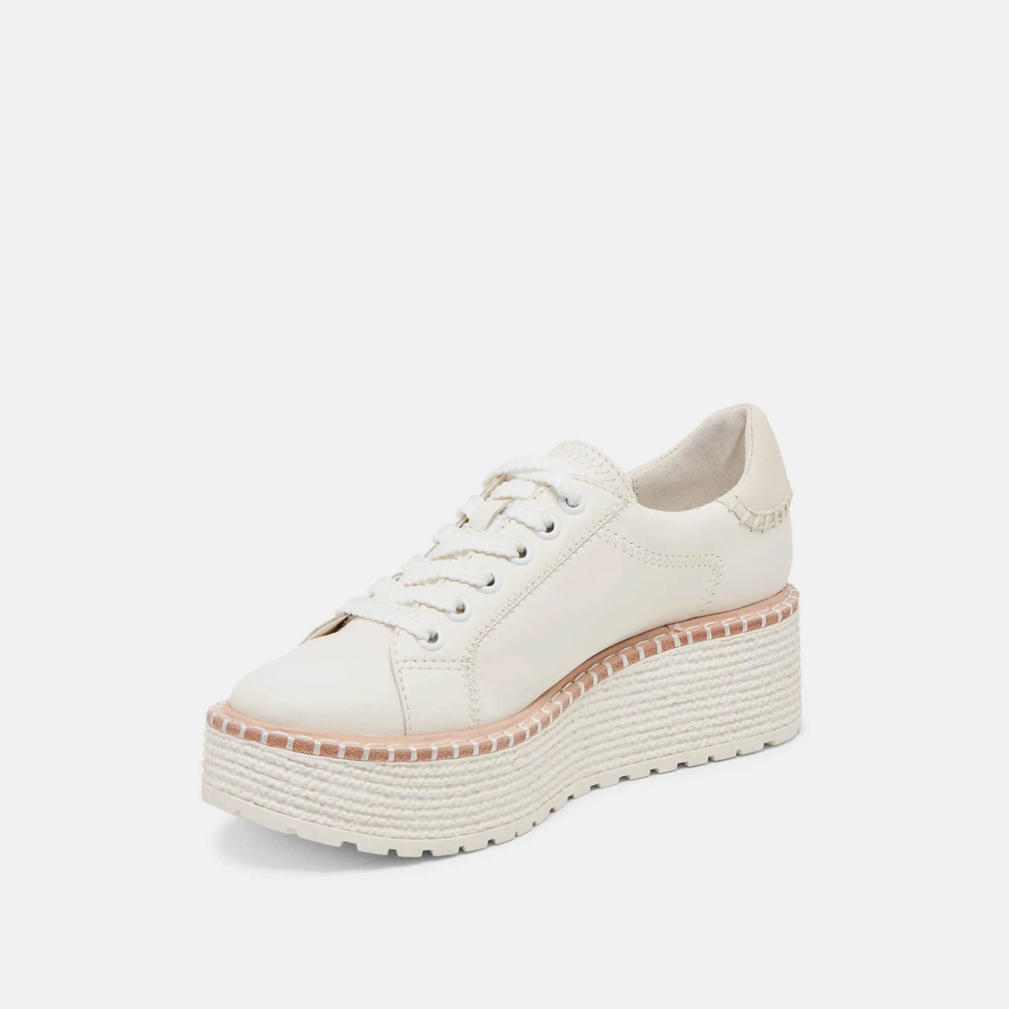 TWAIN SNEAKERS CUIR BLANC