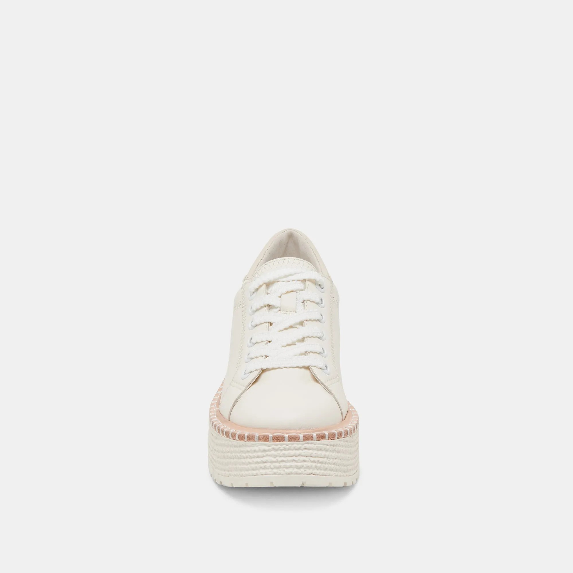 TWAIN SNEAKERS CUIR BLANC