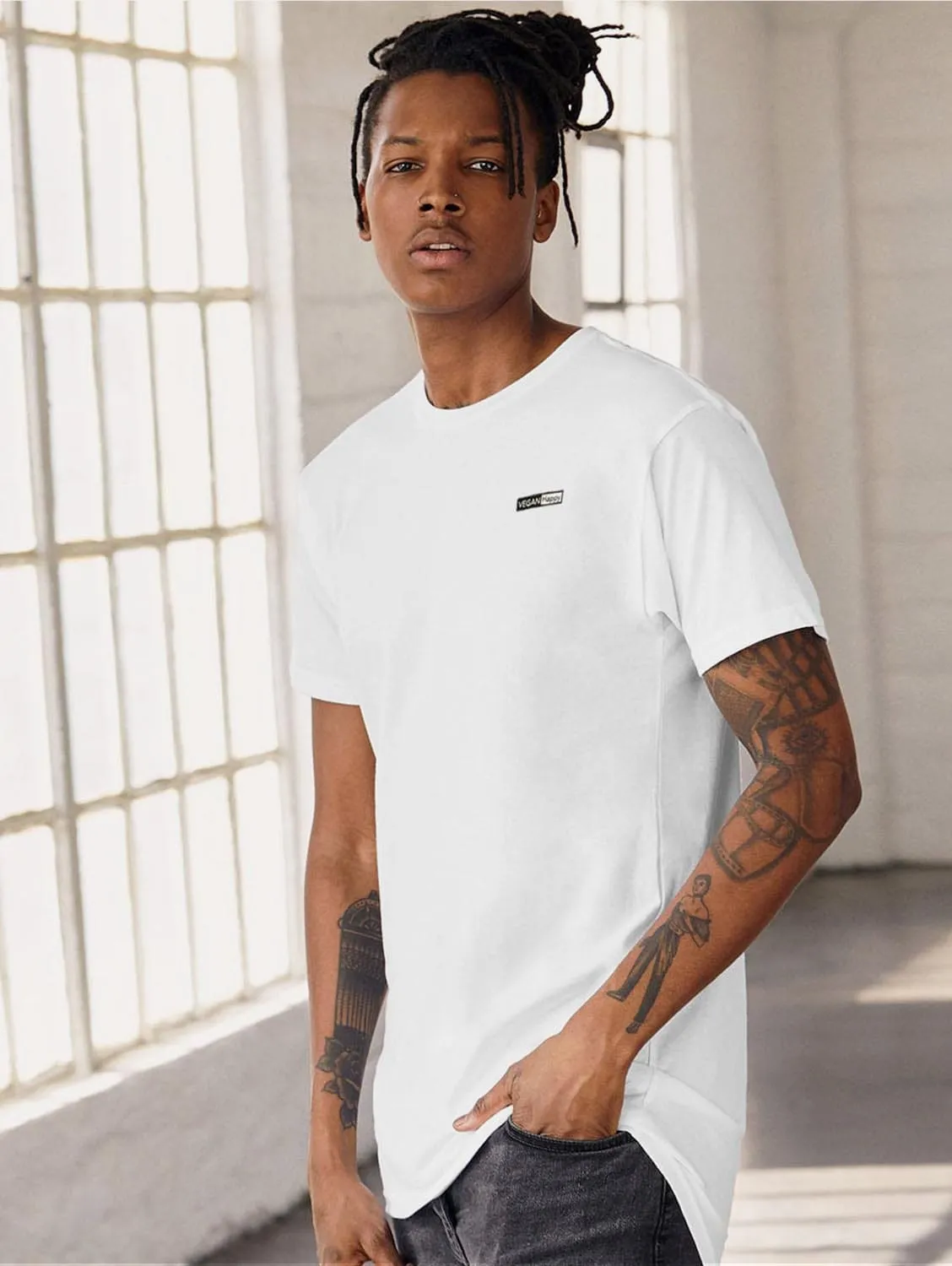 T-shirt long pour homme végan | Plusieurs couleurs