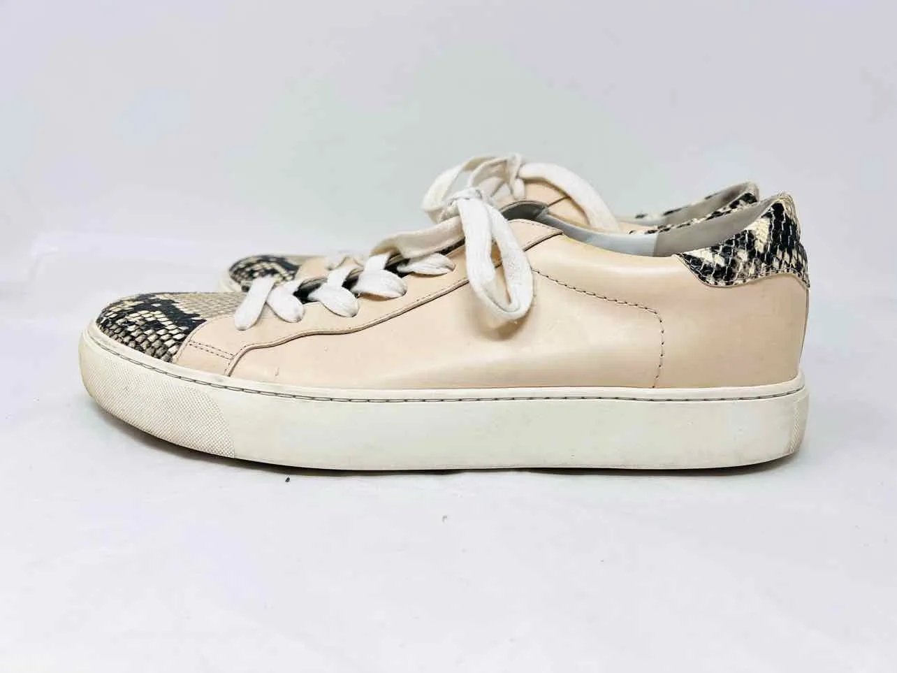 Veronica Beard Taille 10 Chaussures Sneakers Beige/Noir à motifs reptile TEL QUEL