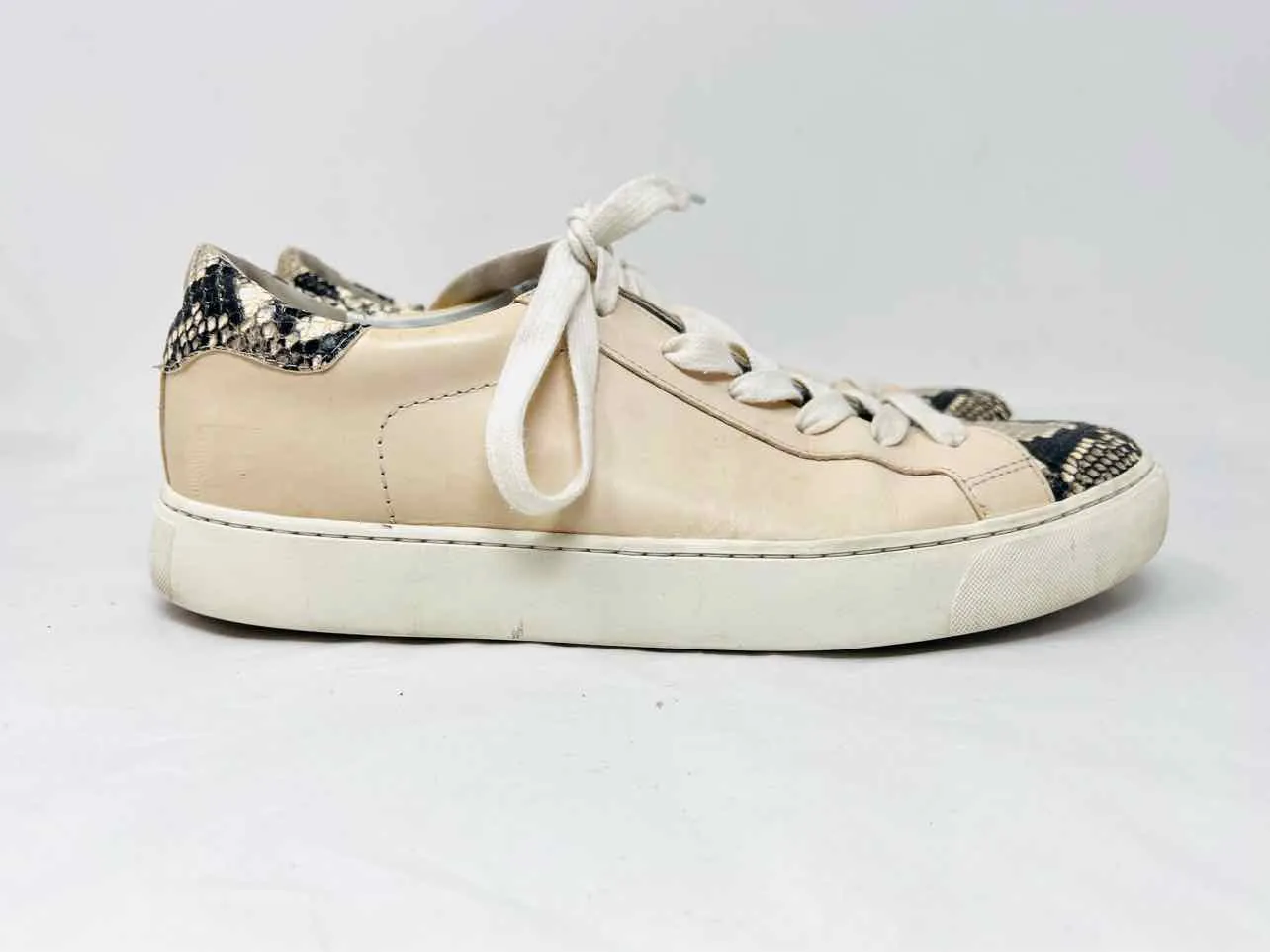 Veronica Beard Taille 10 Chaussures Sneakers Beige/Noir à motifs reptile TEL QUEL
