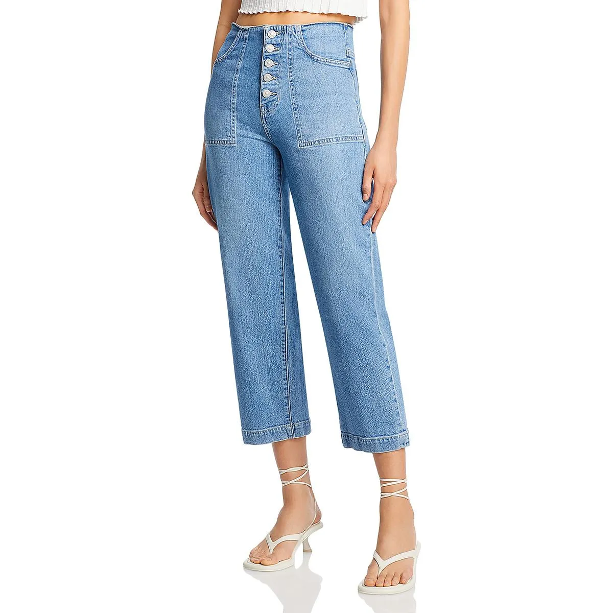 Veronica Beard Jeans Femme Taille Haute Évasés Coupés
