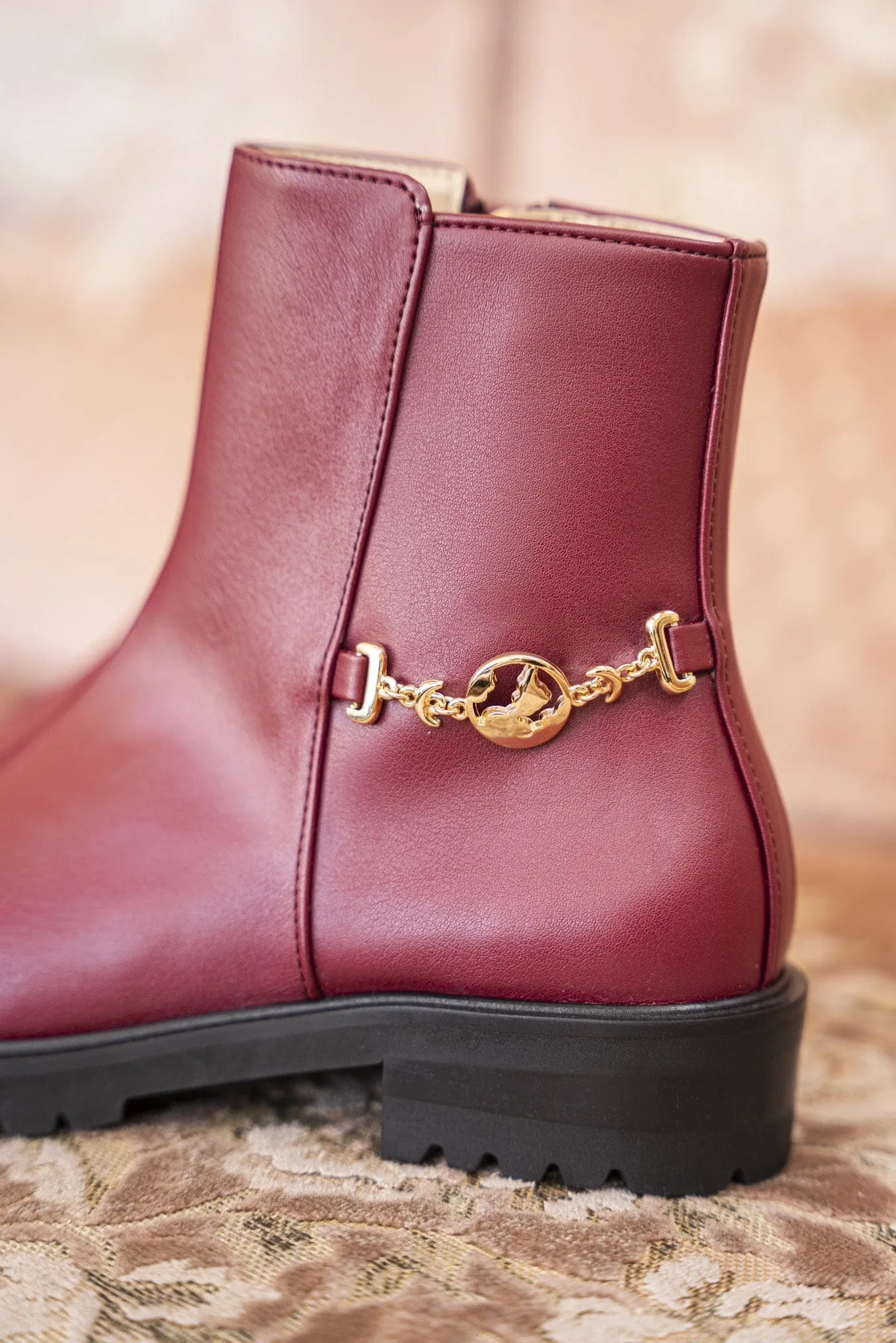 Bottes vegan Victory à la cheville | Bordeau