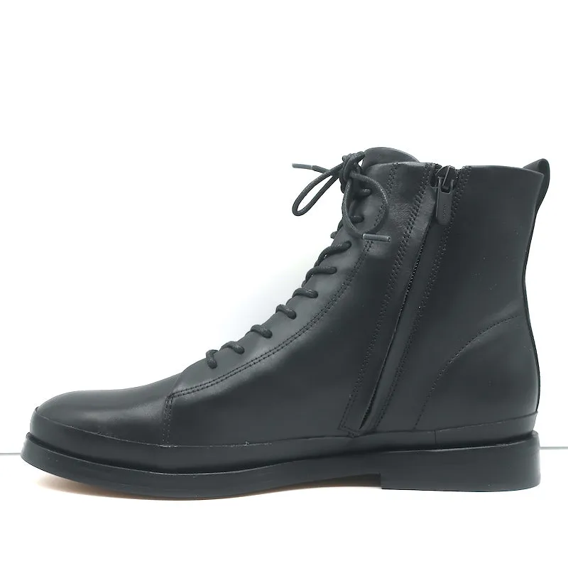 Bottes Vince Cooper à lacets en cuir noir taille 8