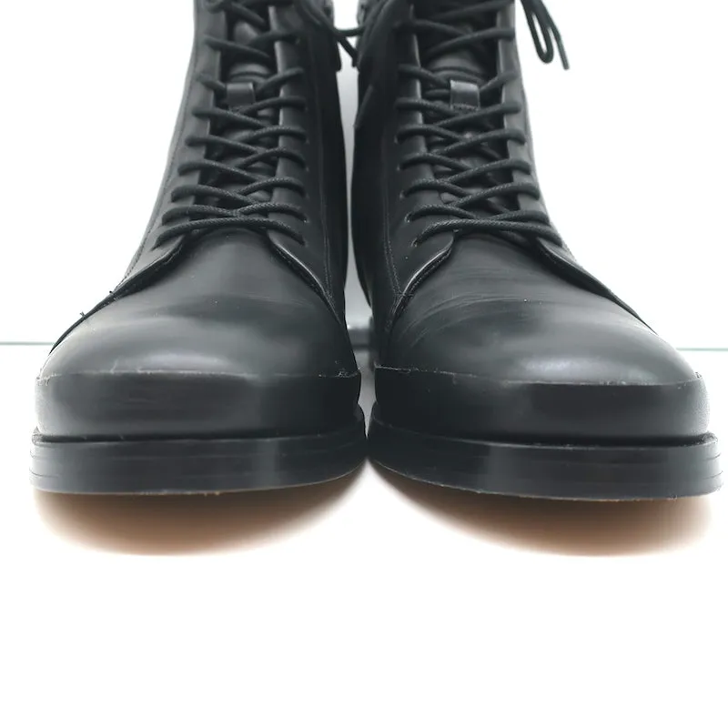 Bottes Vince Cooper à lacets en cuir noir taille 8
