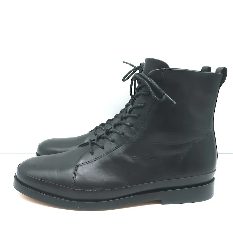 Bottes Vince Cooper à lacets en cuir noir taille 8