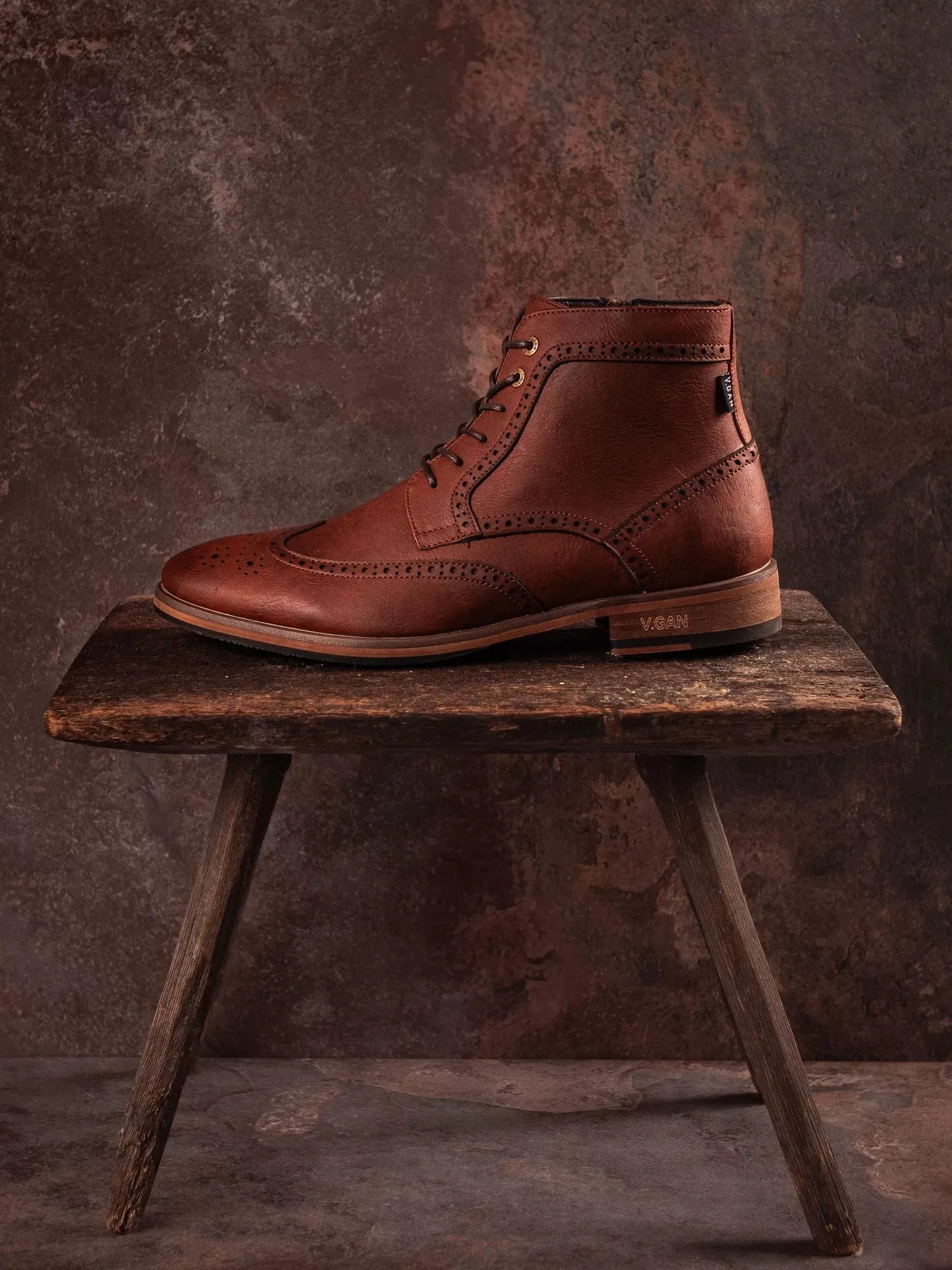 Bottes Richelieu en Simili-Cuir Vegan pour Homme Wheat 2 | Marron Clair
