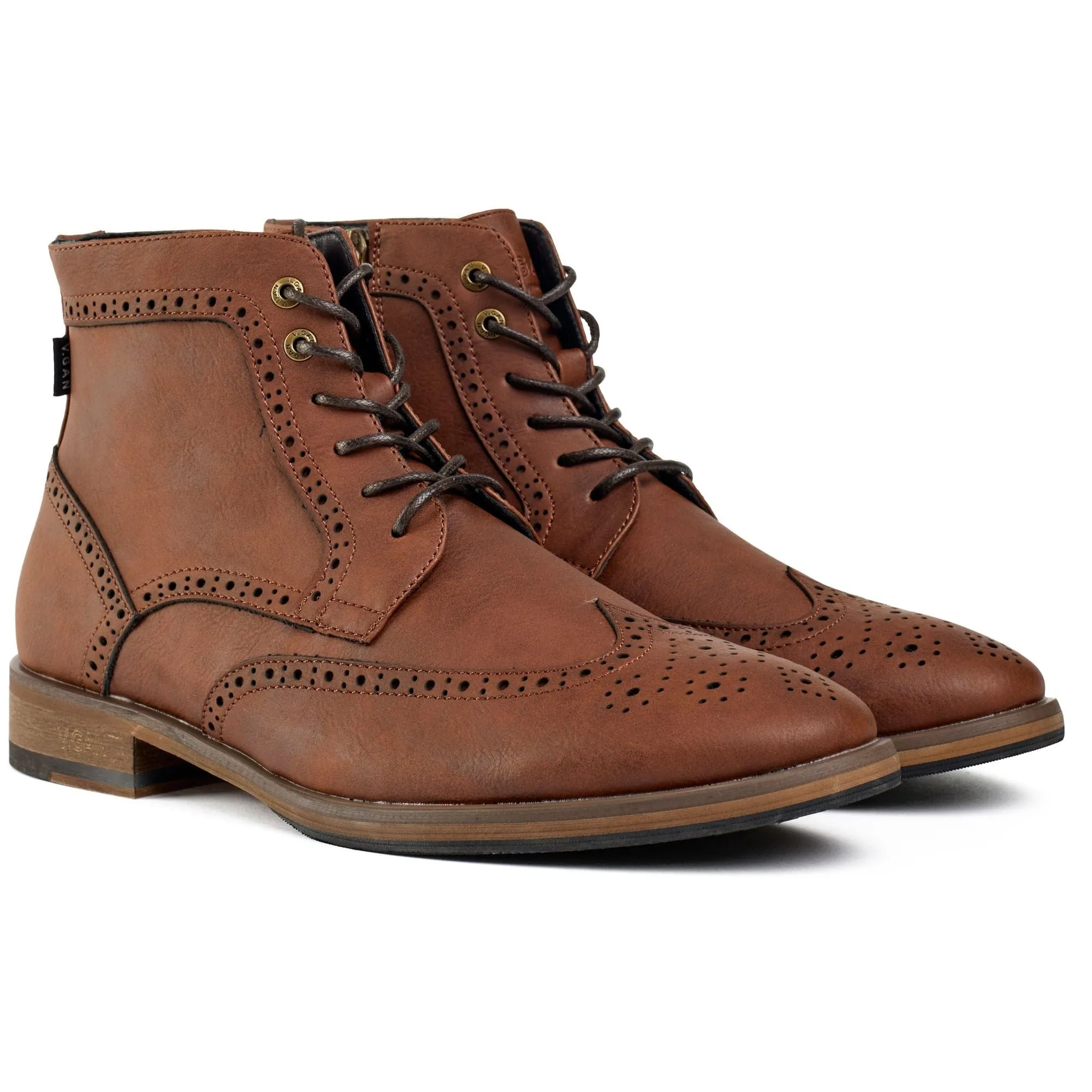 Bottes Richelieu en Simili-Cuir Vegan pour Homme Wheat 2 | Marron Clair