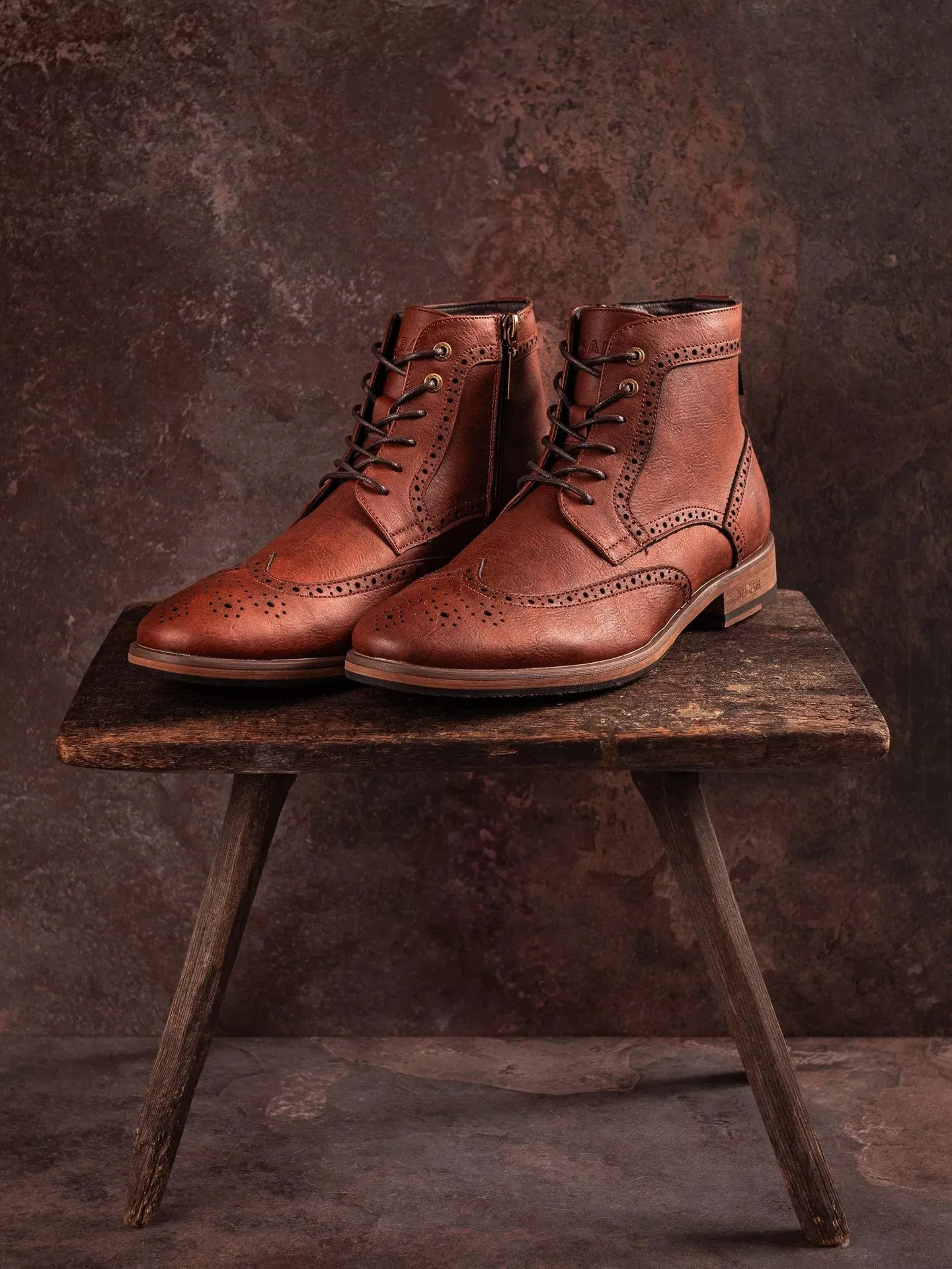 Bottes Richelieu en Simili-Cuir Vegan pour Homme Wheat 2 | Marron Clair