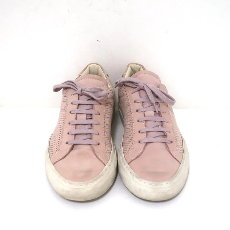 Baskets basses Achilles pour femme par Common Projects en daim perforé rose taille 38