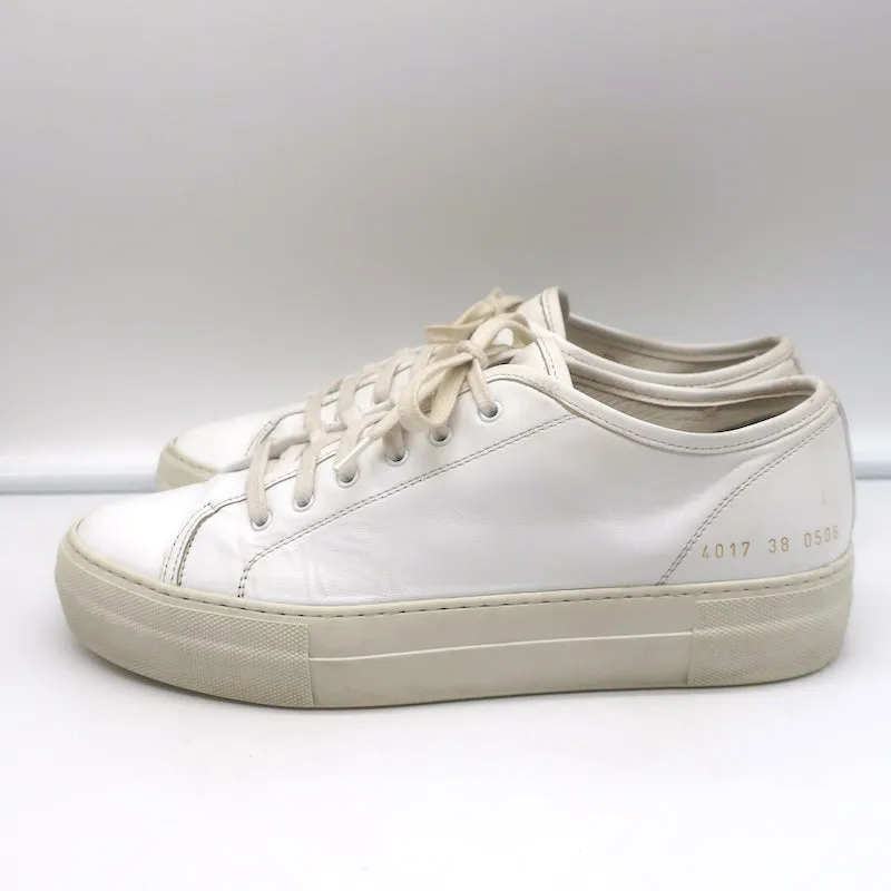 Baskets basses Tournament en cuir blanc pour femme Common Projects Taille 38