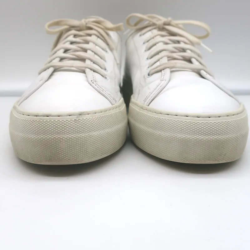 Baskets basses Tournament en cuir blanc pour femme Common Projects Taille 38