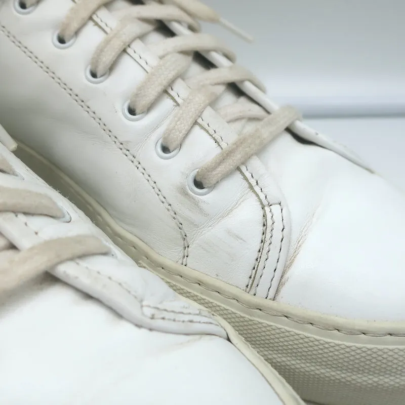 Baskets basses Tournament en cuir blanc pour femme Common Projects Taille 38