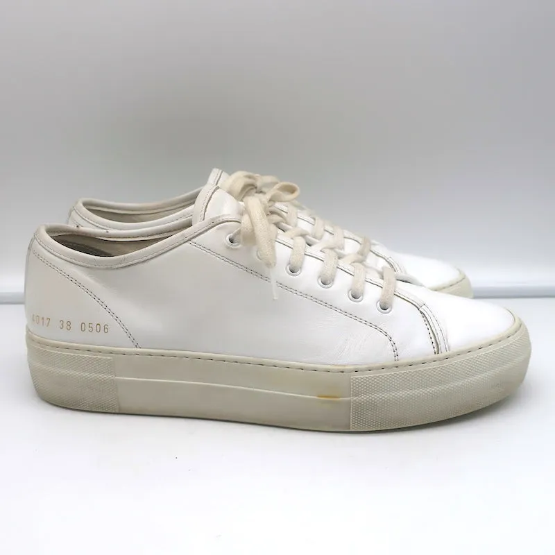 Baskets basses Tournament en cuir blanc pour femme Common Projects Taille 38