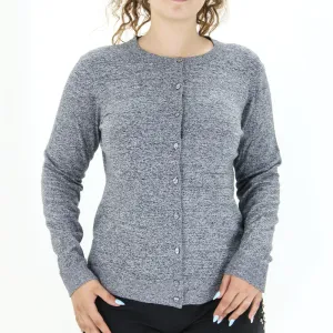 Women's Button-Down Cardigan Sweater,Grey