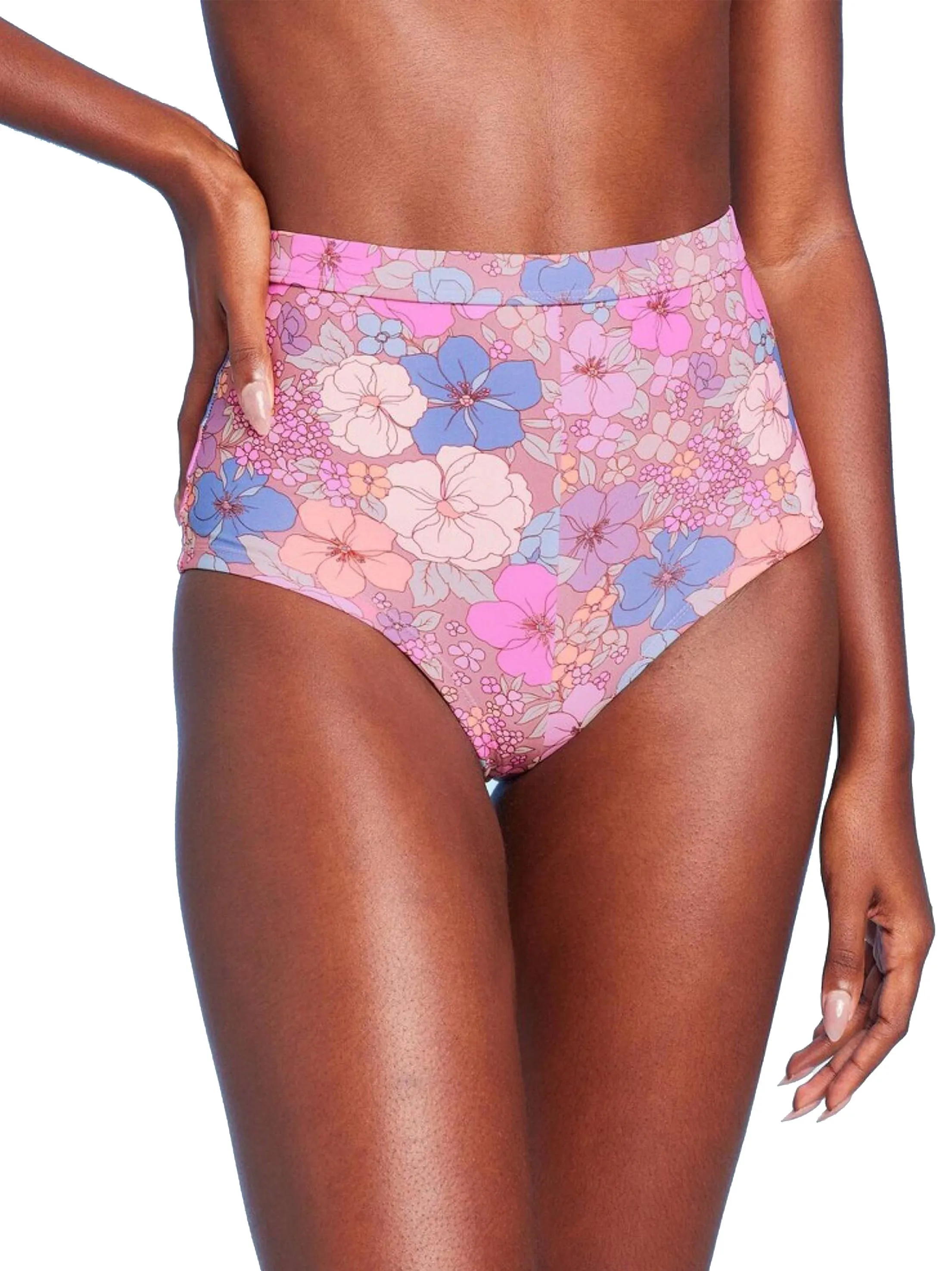 Culotte Bikini Femme Imprimé Fleuri Audacieux, Multi