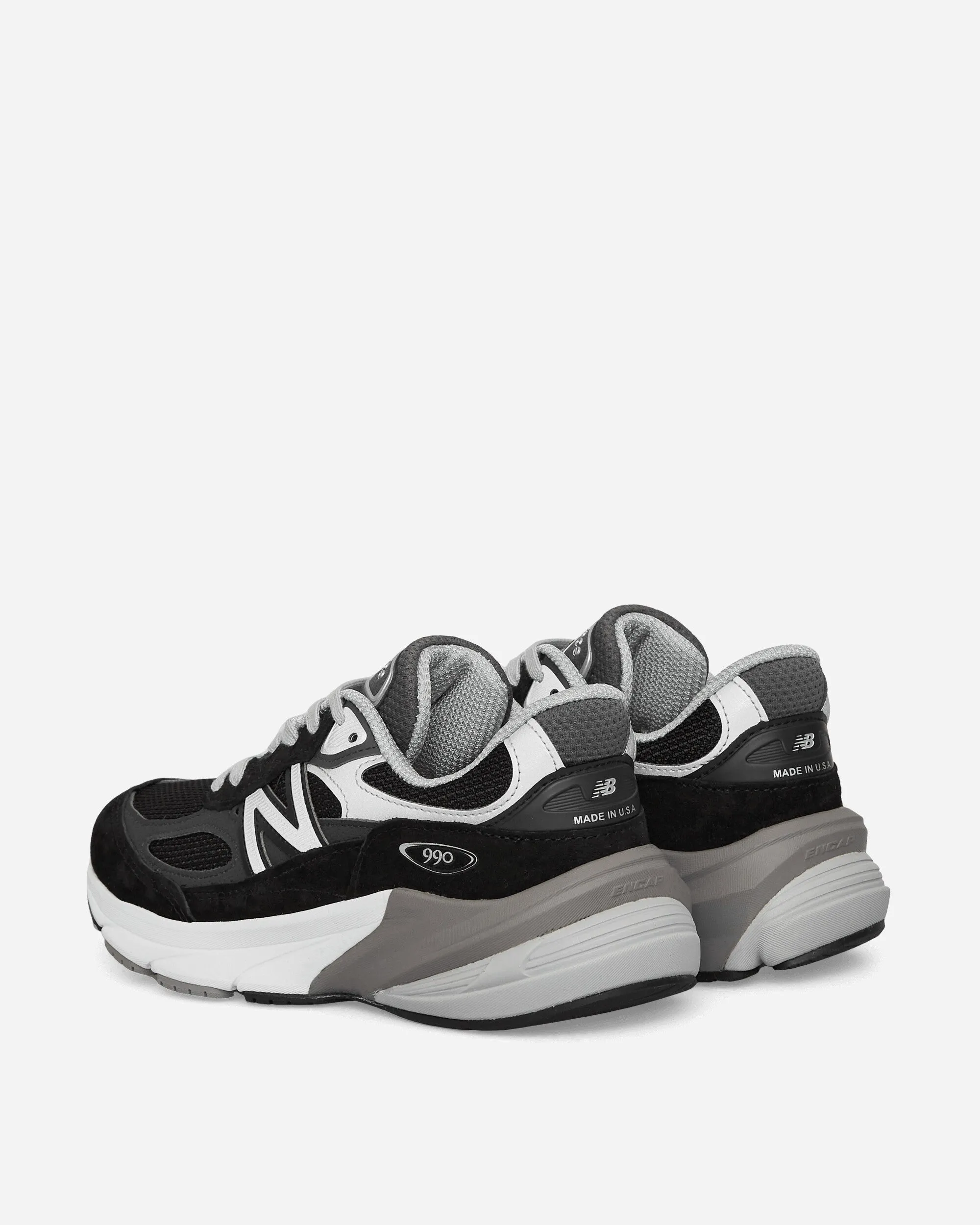 Baskets 990v6 pour Femme Fabriquées aux USA Noir / Blanc